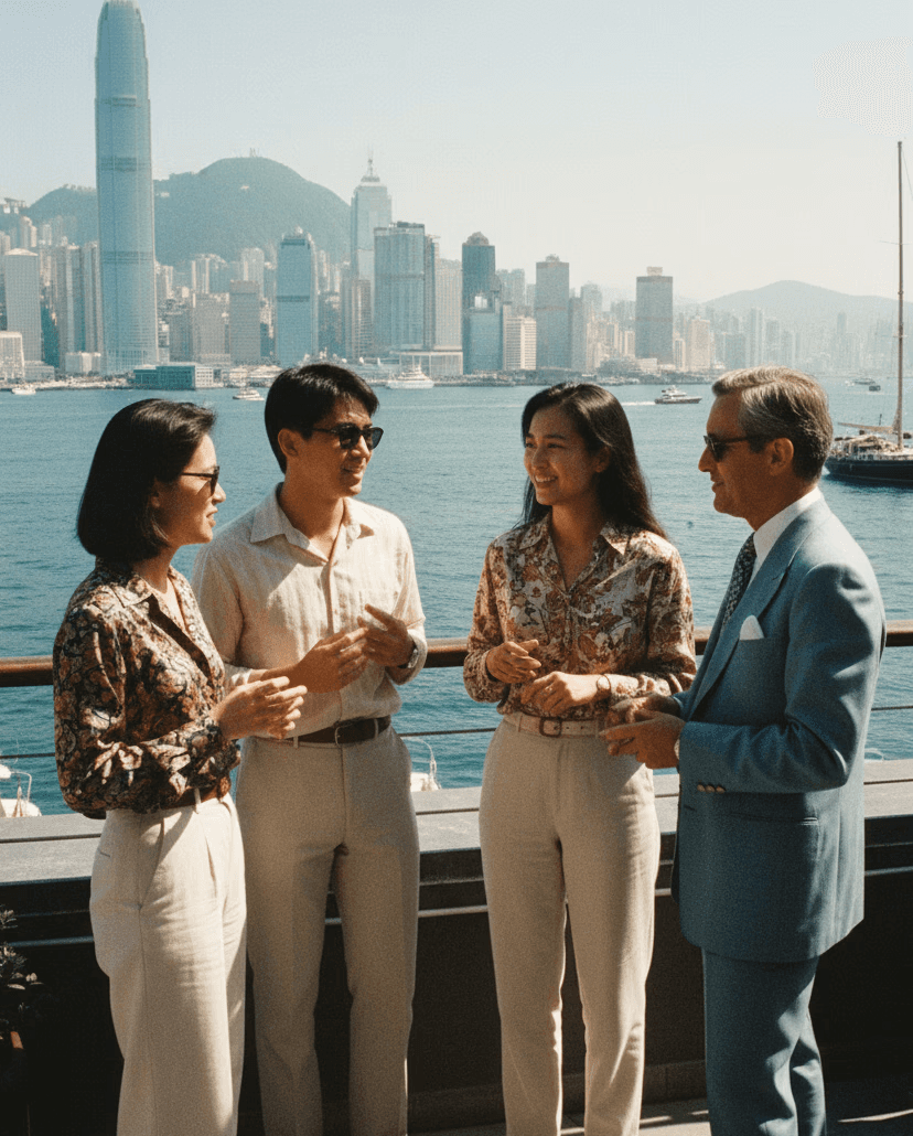 A large group of attendees in smart-casual clothes networking during the first day of the Genesis Festival.