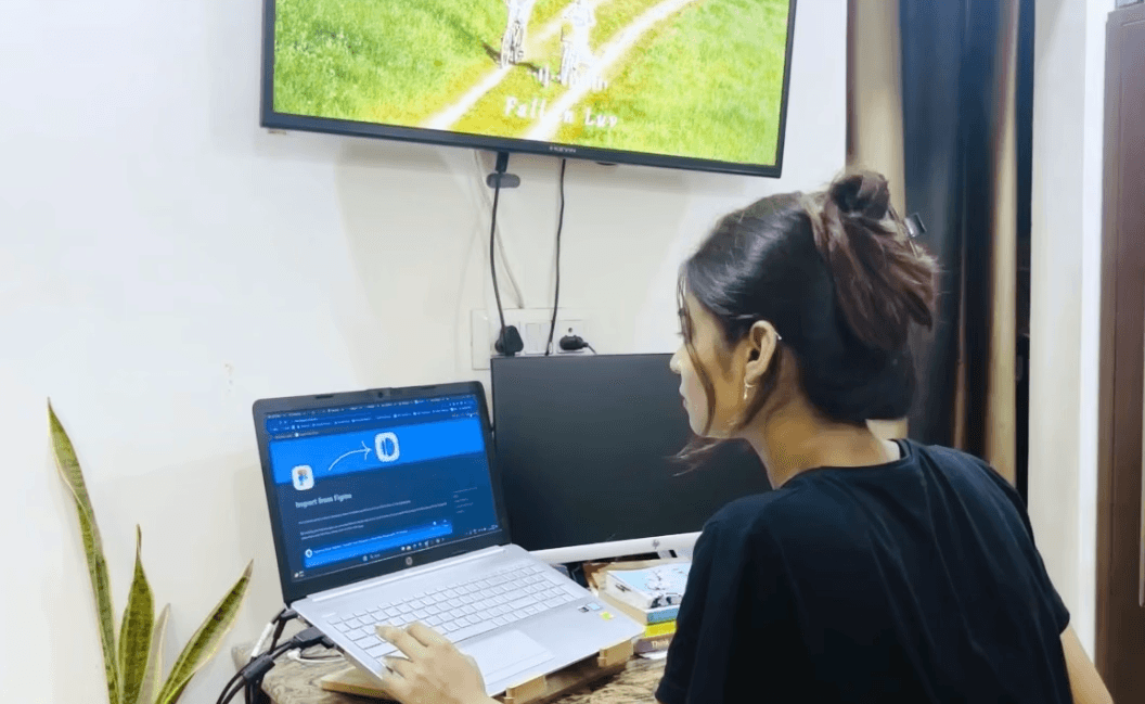 image of, me working from home