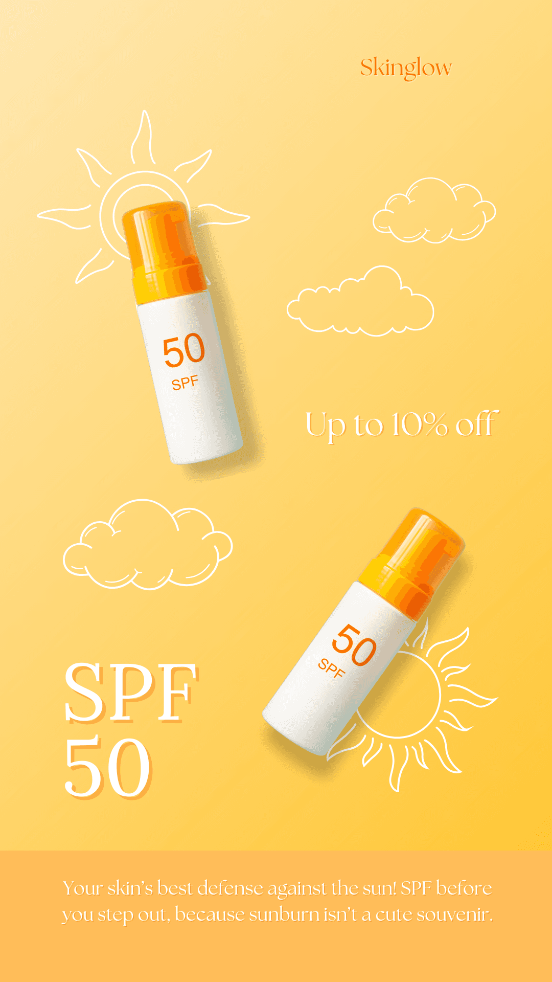 A person wearing a virtual reality headset in a desert landscape bathed in orange light