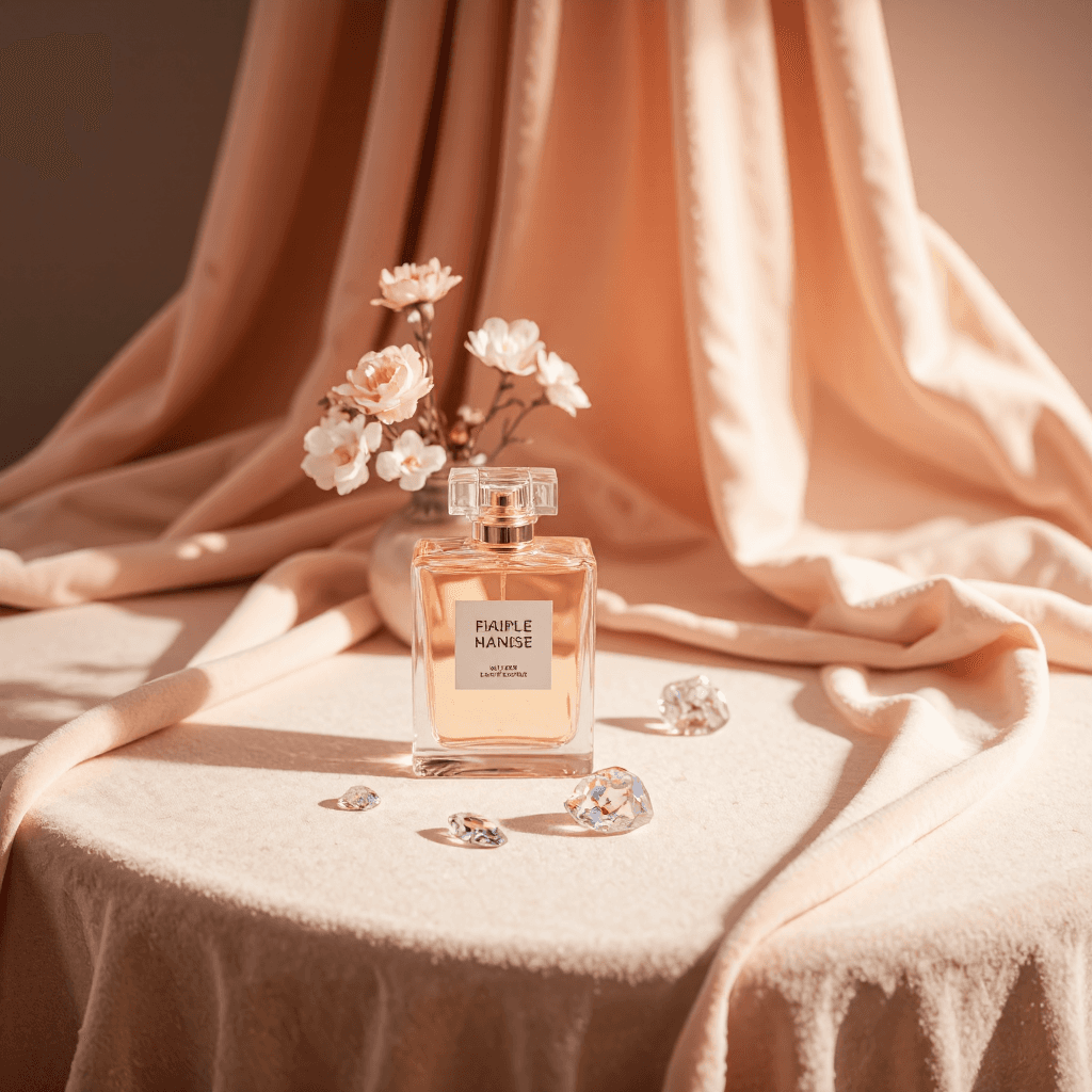product photography of bottle of perfume