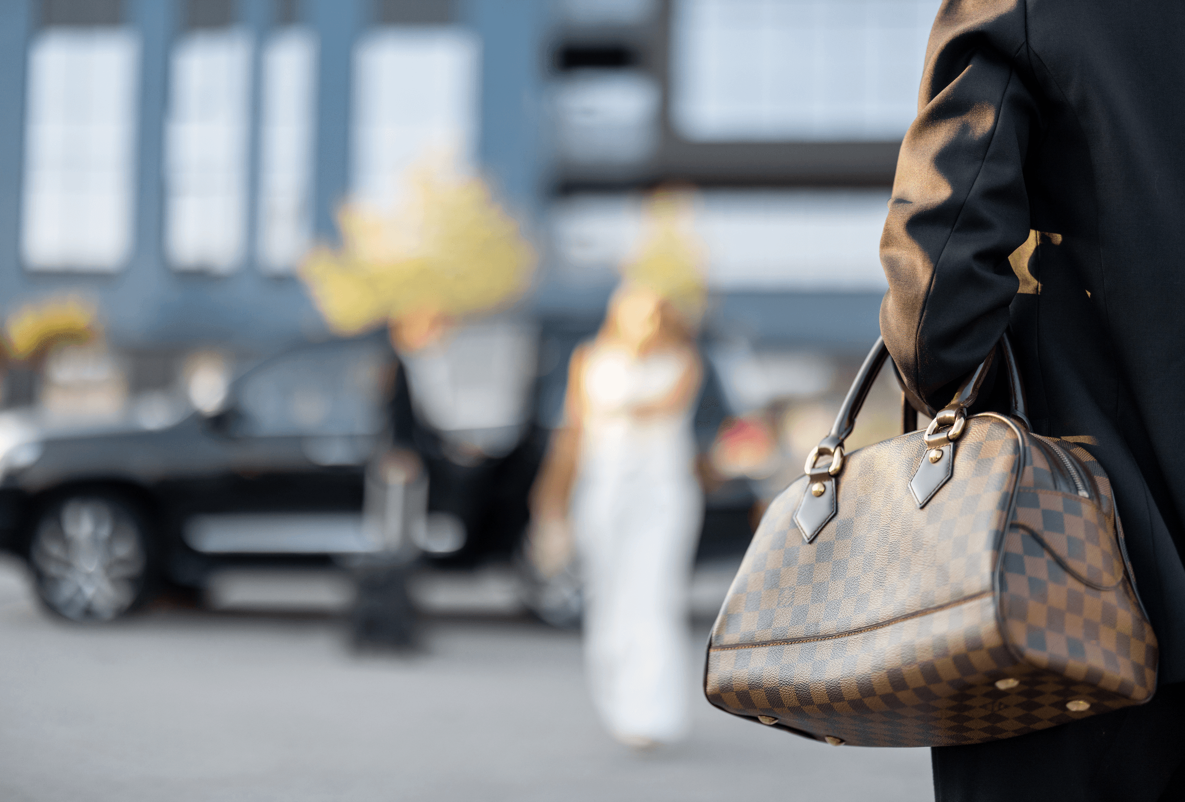 A luxury handbag used for visual story telling