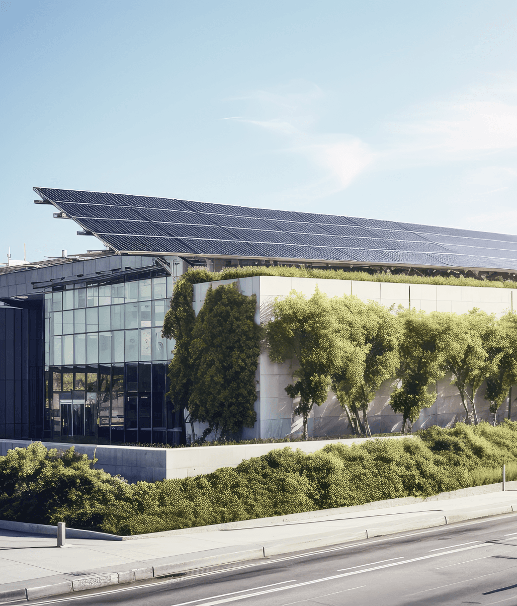 solar panel on the roof
