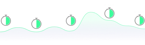 A chart showing checks every 30 seconds