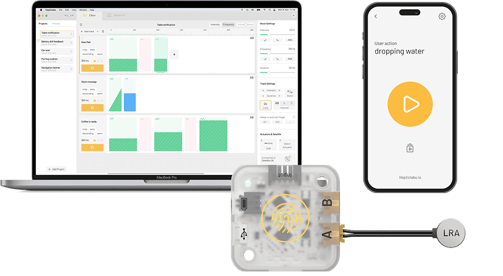 Hapticlabs Studio Desktop and mobile