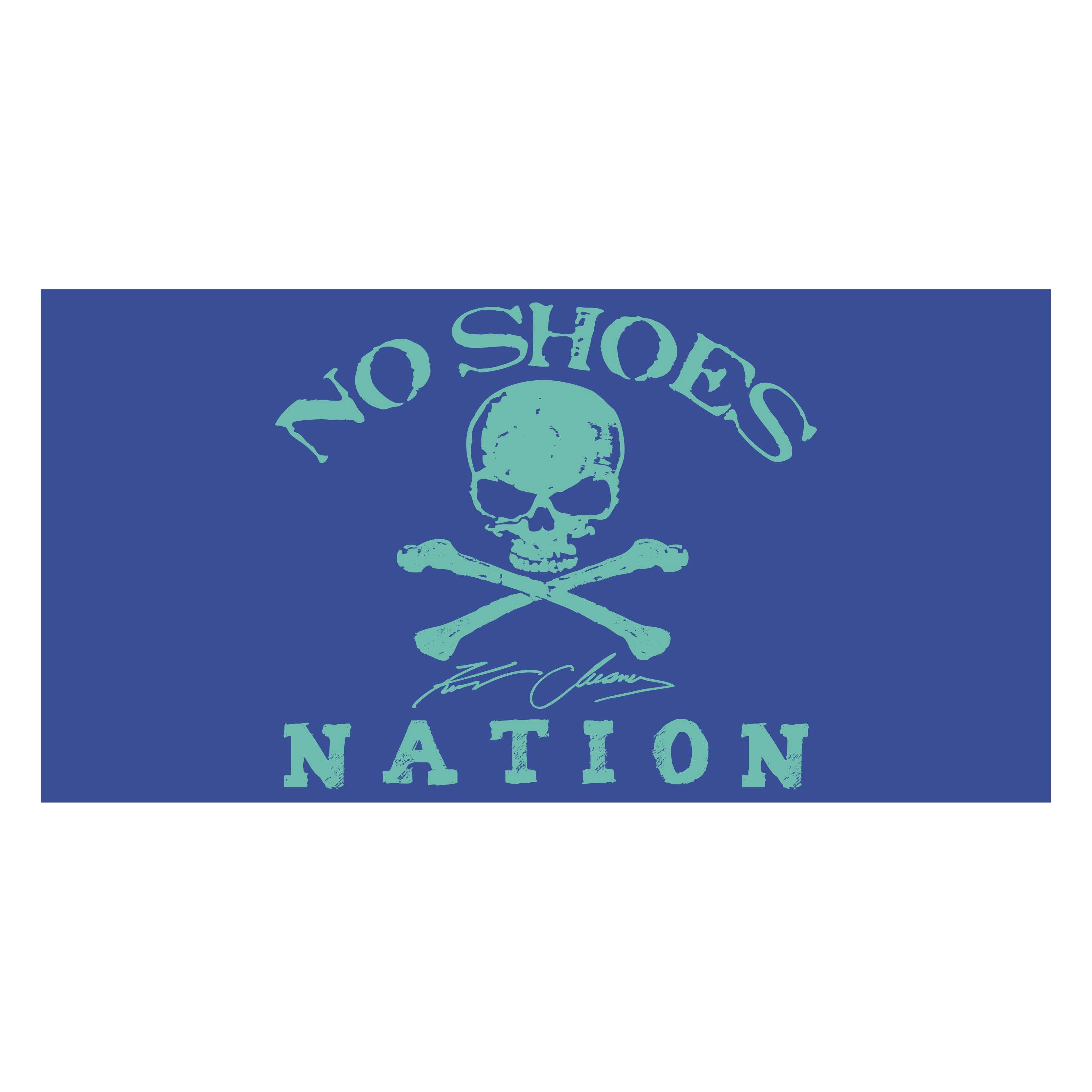 blue No Shoes Nation flag