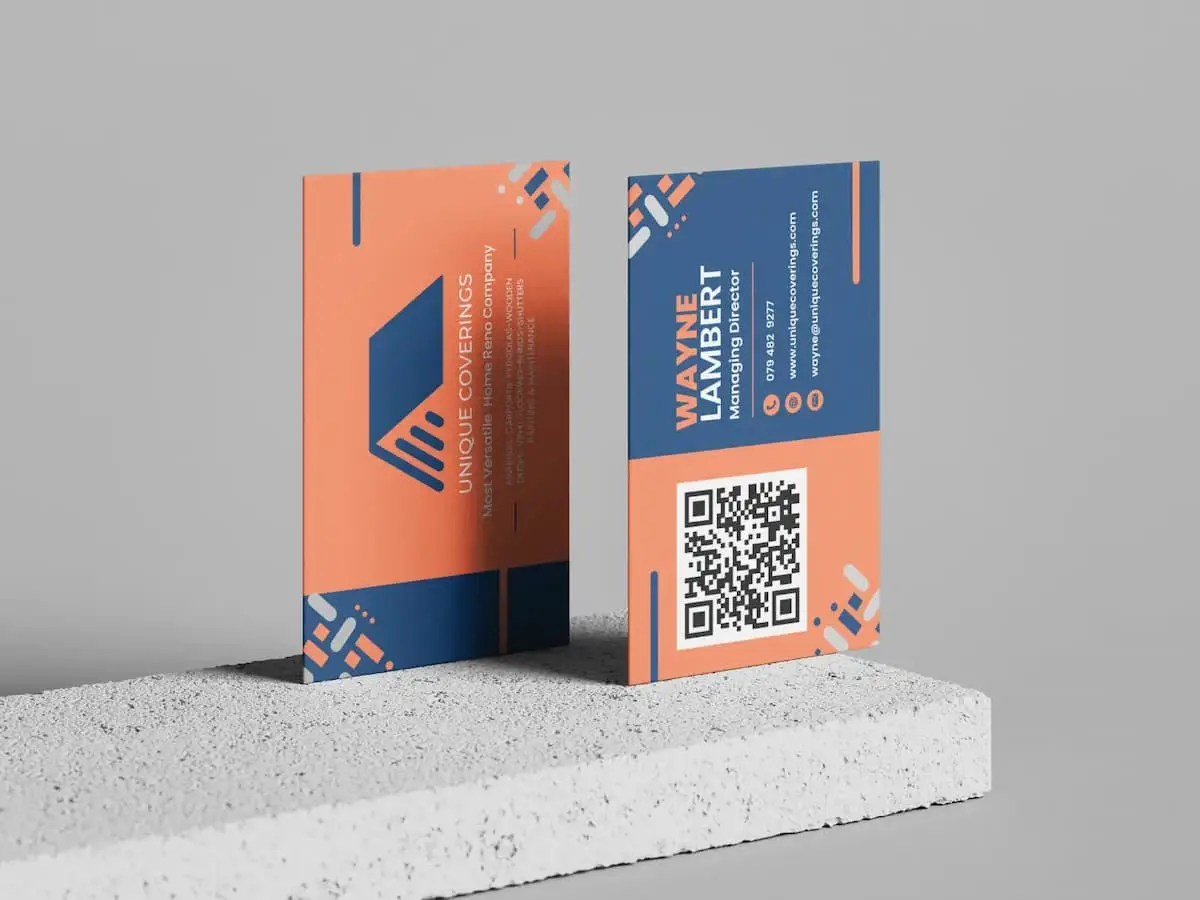 Modern Construction Company Business Card