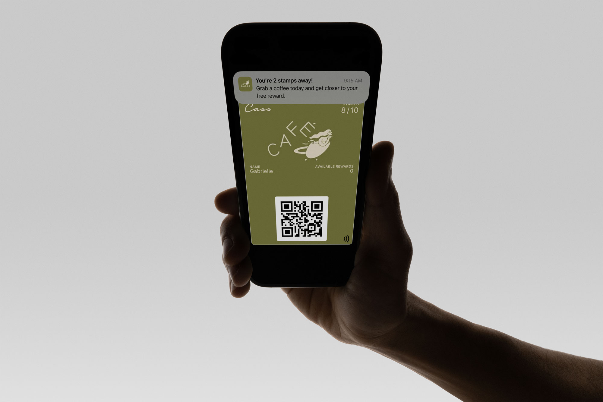 A mockup of Freelio's mobile app