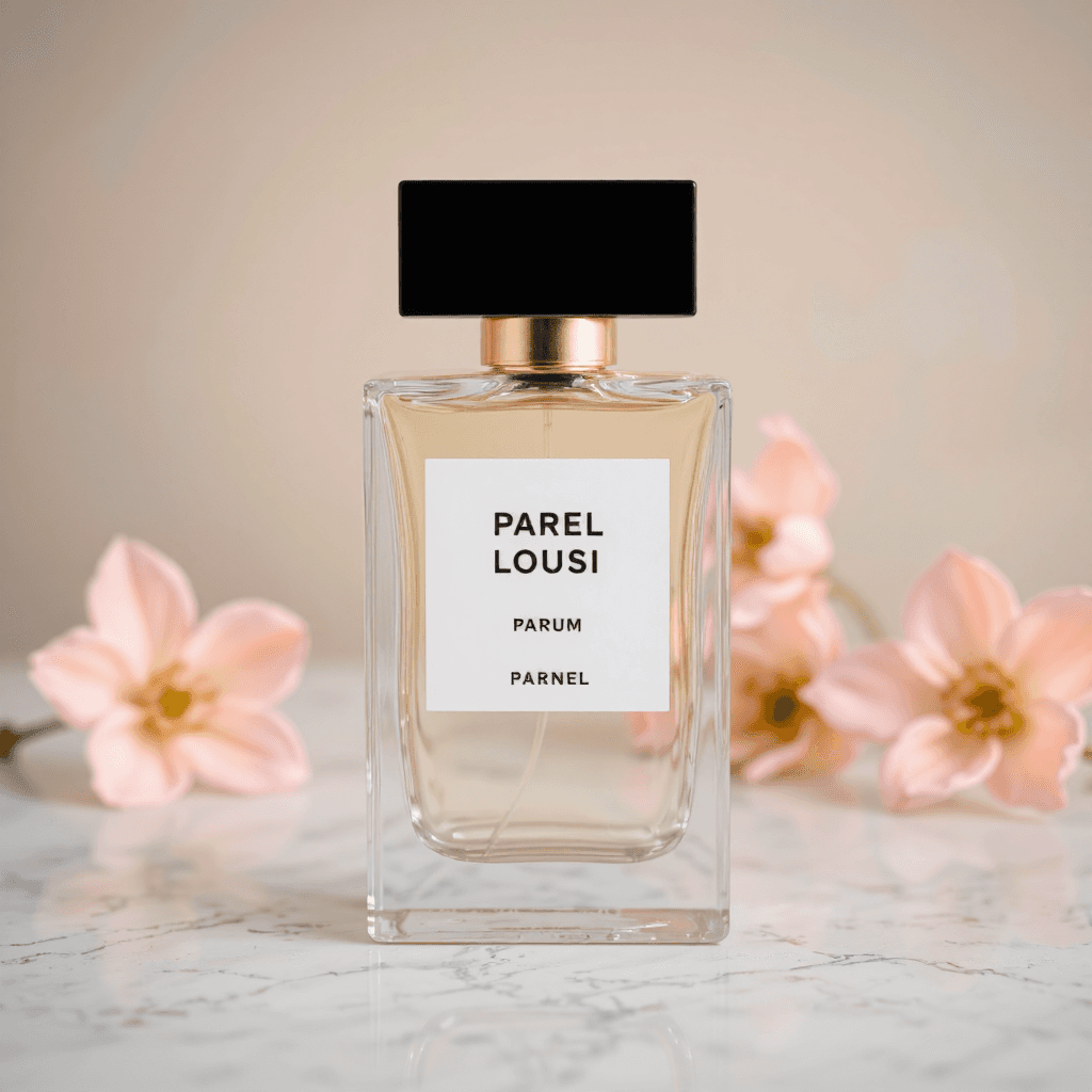 product photography of a bottle of perfume, used for fragrance