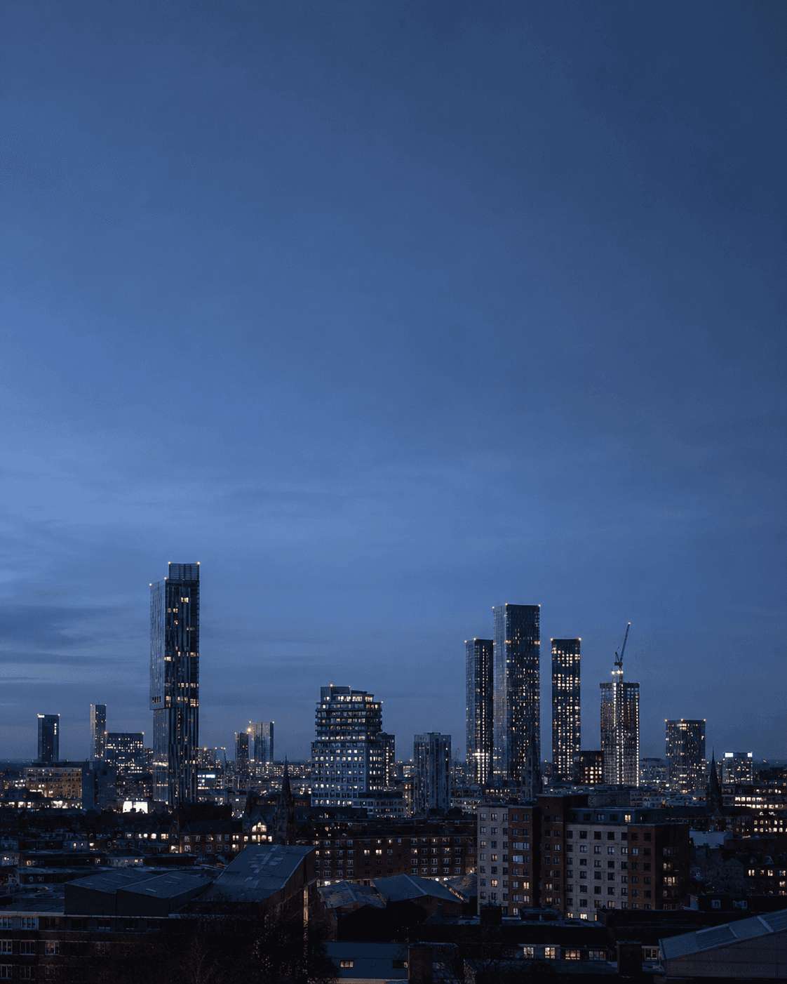 Manchester city skyline