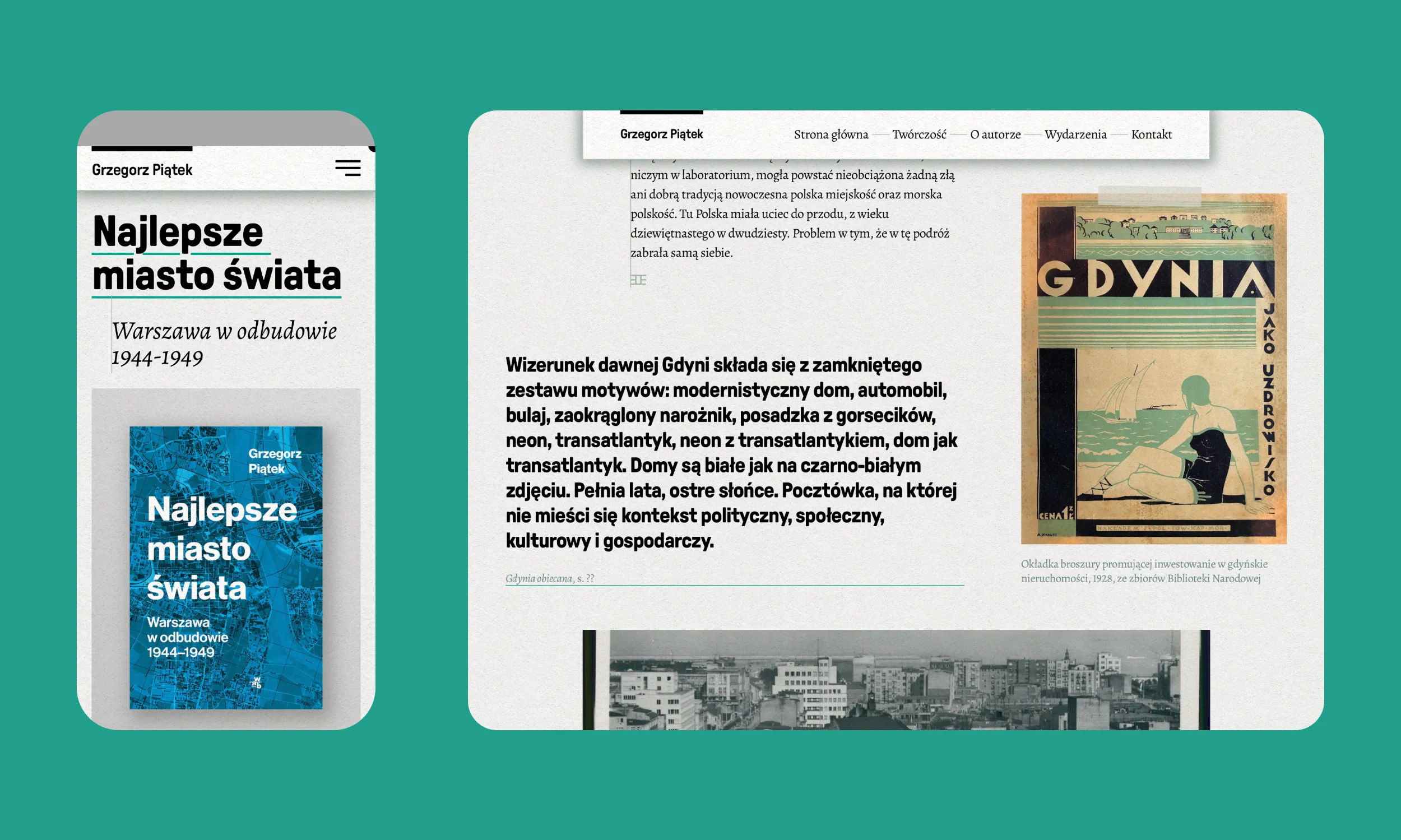 Web design for Grzegorz Piątek