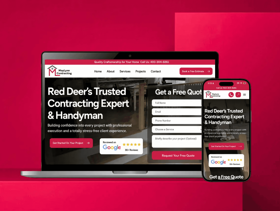 MayLynn Contracting portfolio preview