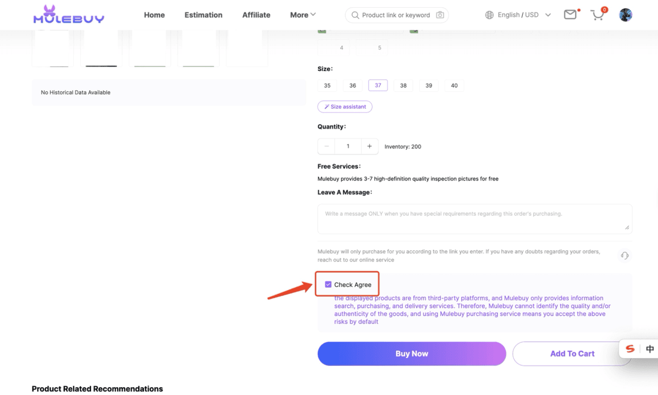 Add the Product to Your Cart