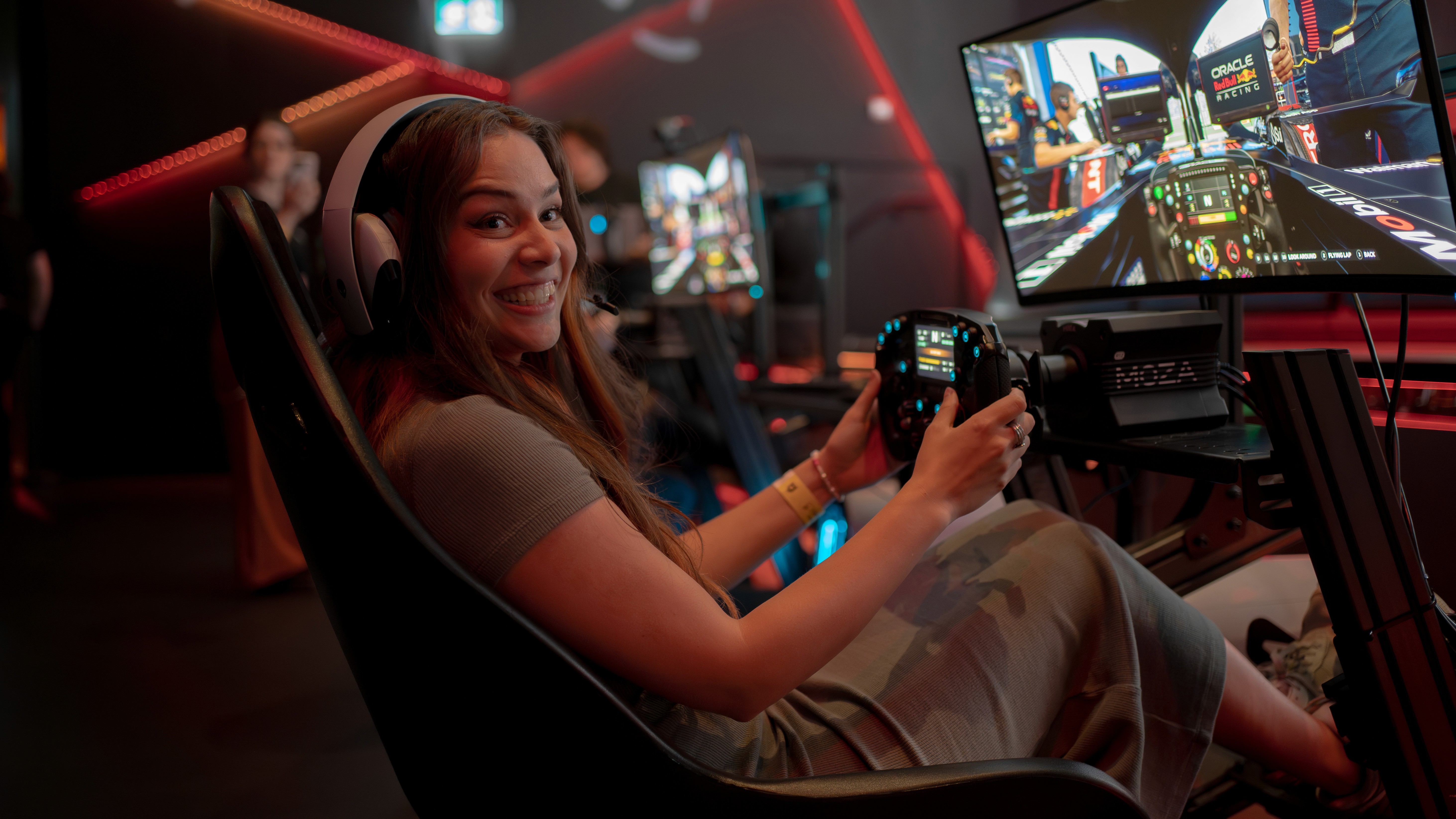 People dancing in the Arena in front of a DJ at Fortress