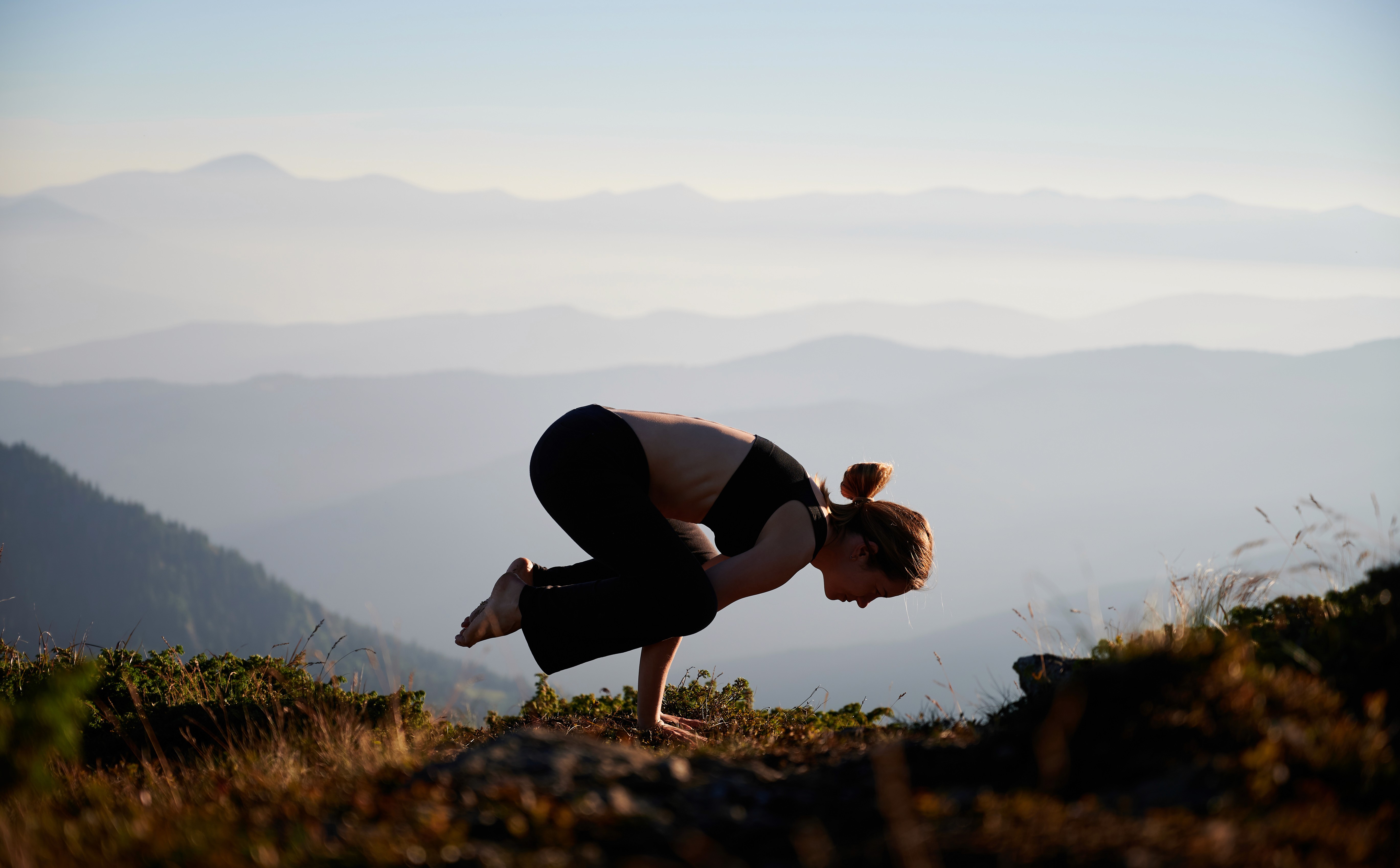 Yoga in the mountains