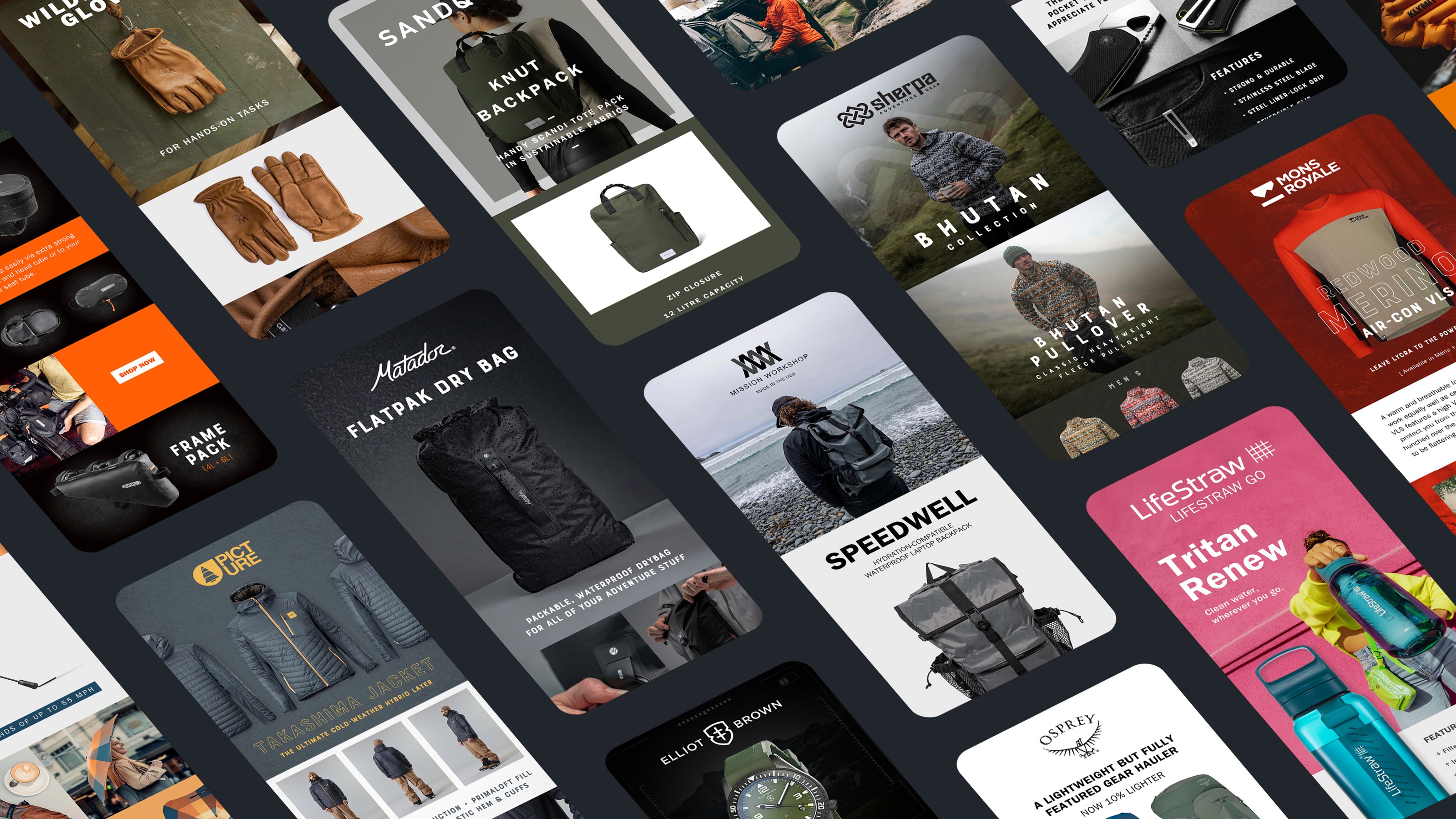 Large outdoor billboard amid trees, showing a purple-to-peach gradient background with the white text “Your mental health, simplified.” and a small purple gradient pill-shaped logo above the word “Circular.”