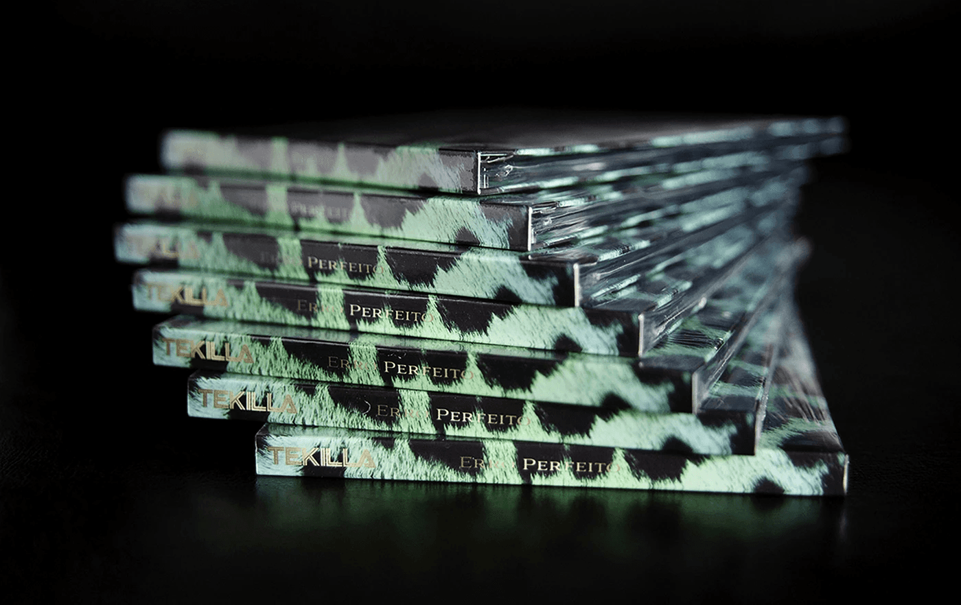an image of bold green and black digipaks packaging
