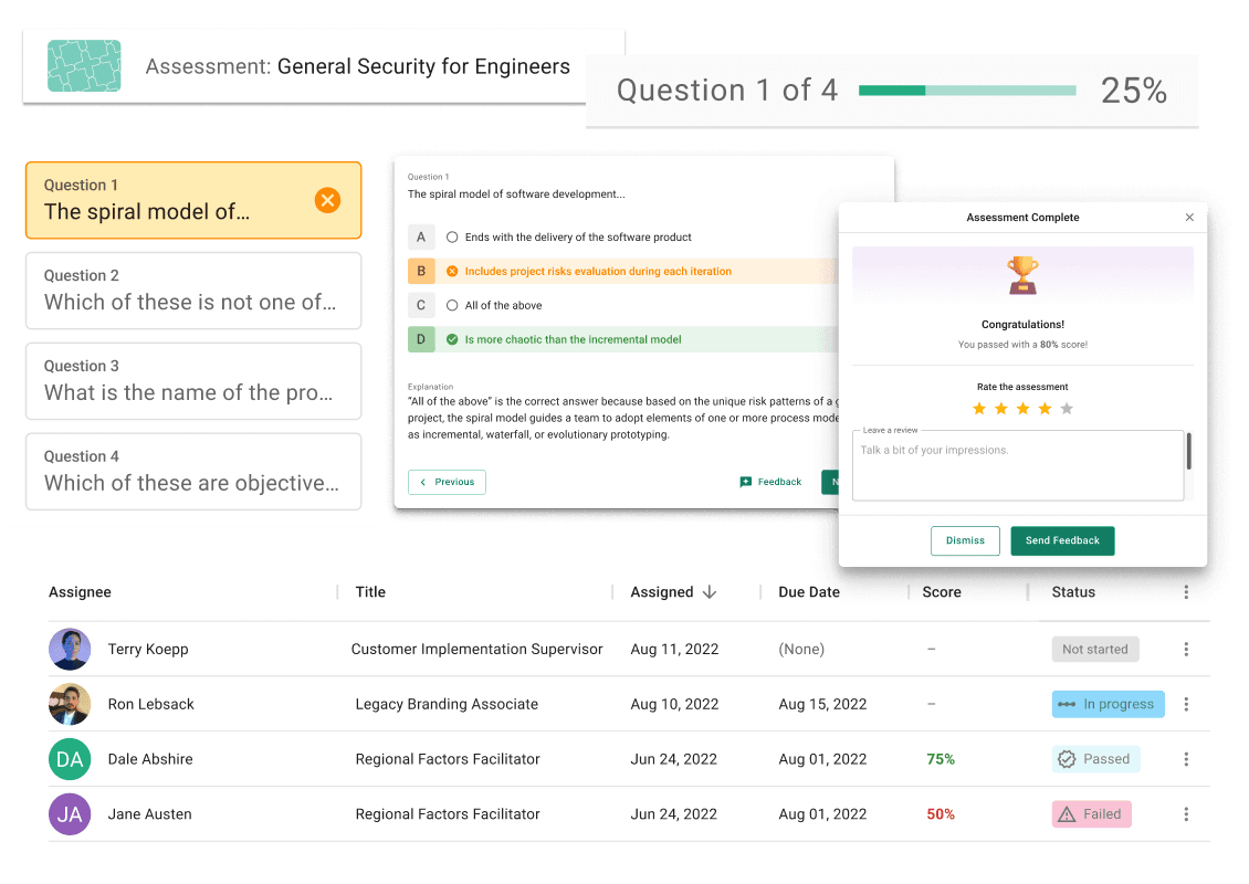 Tracking Assessments