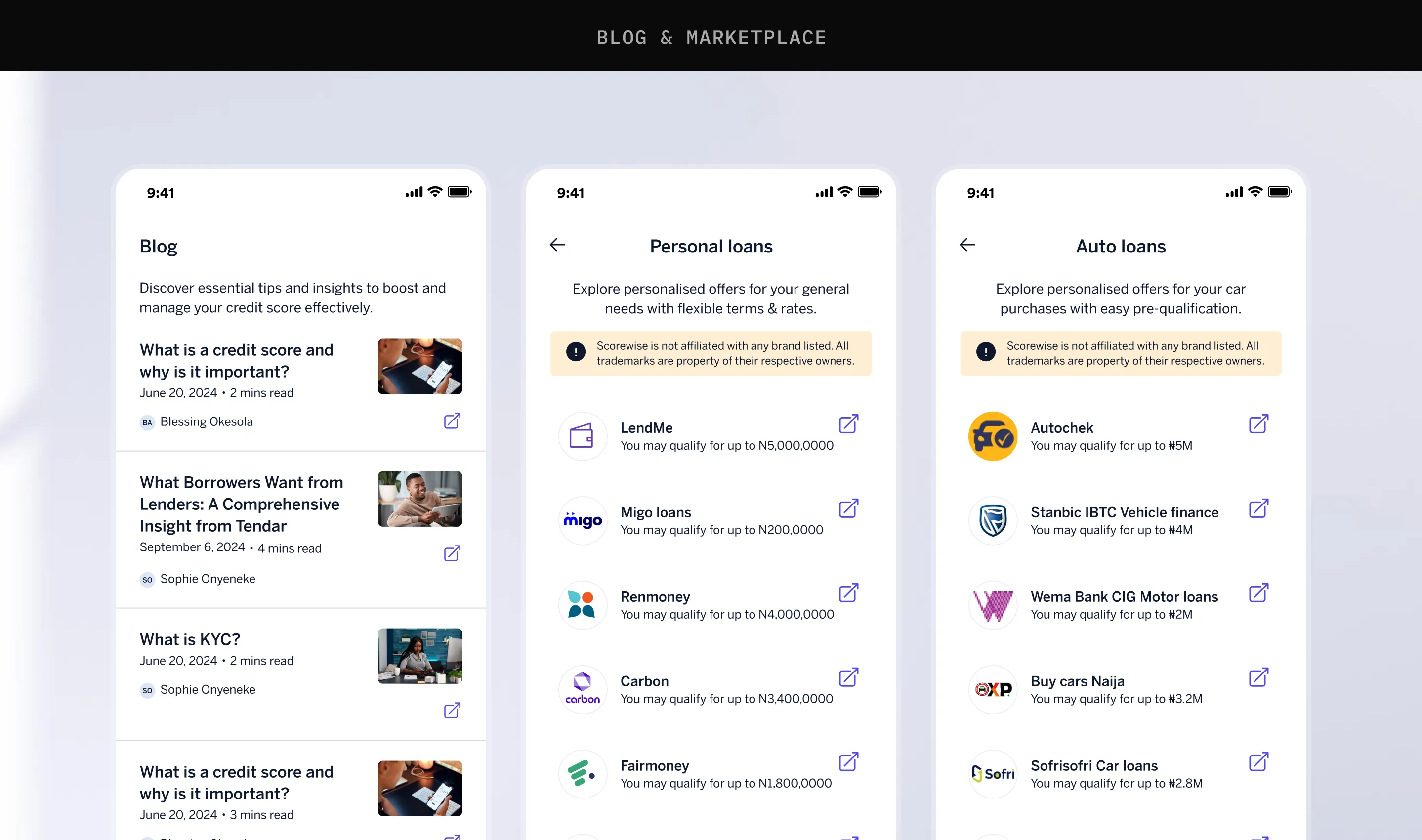 Blog and Marketplace