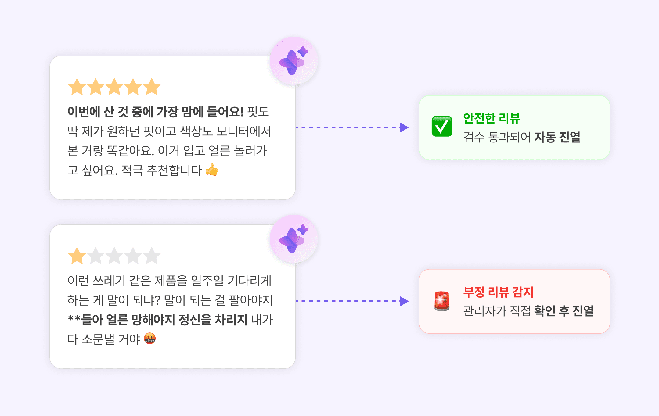 크리마 릴리즈 노트_2601_AI 안심 리뷰 진열