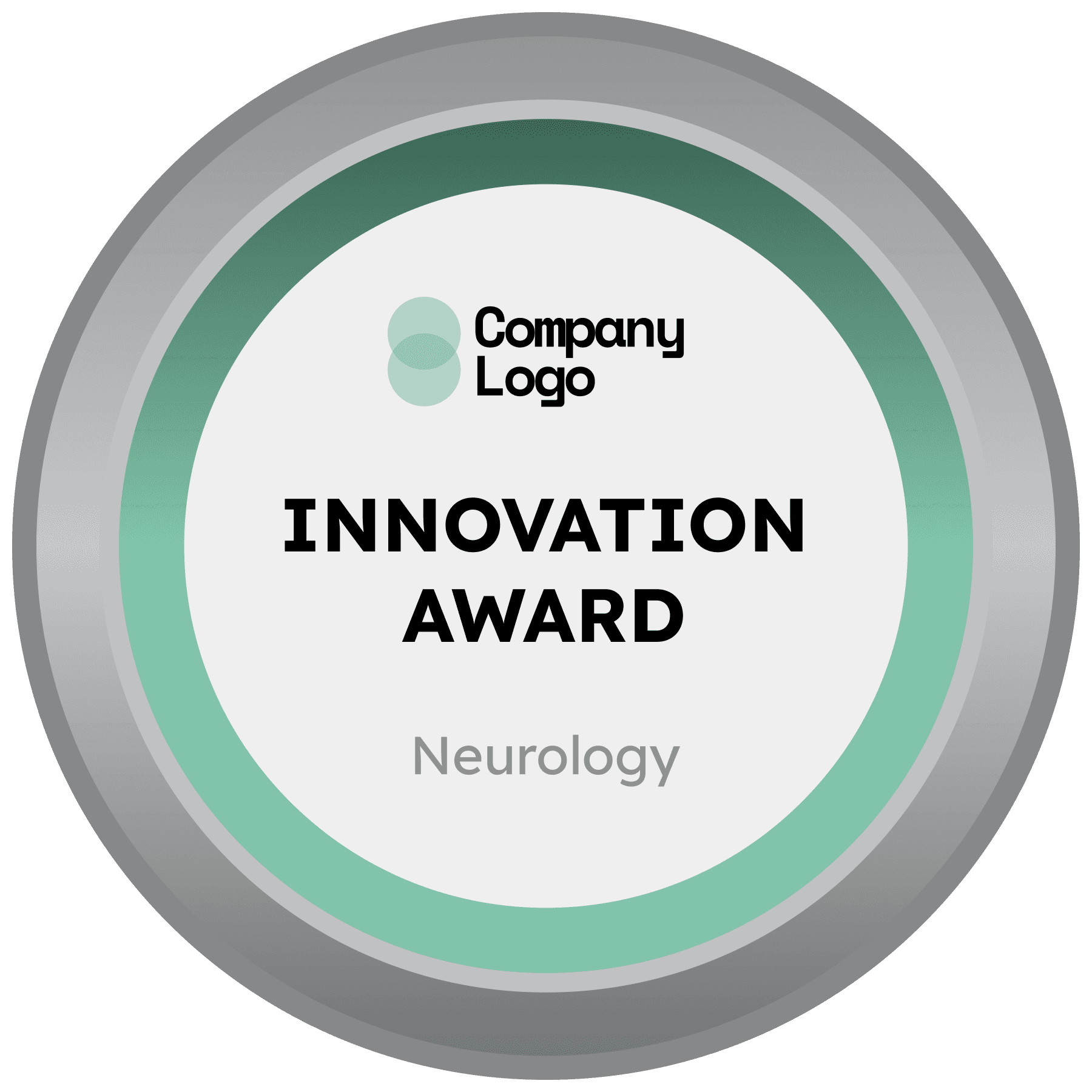 Wauld - Professional and layered green achievement badge icon