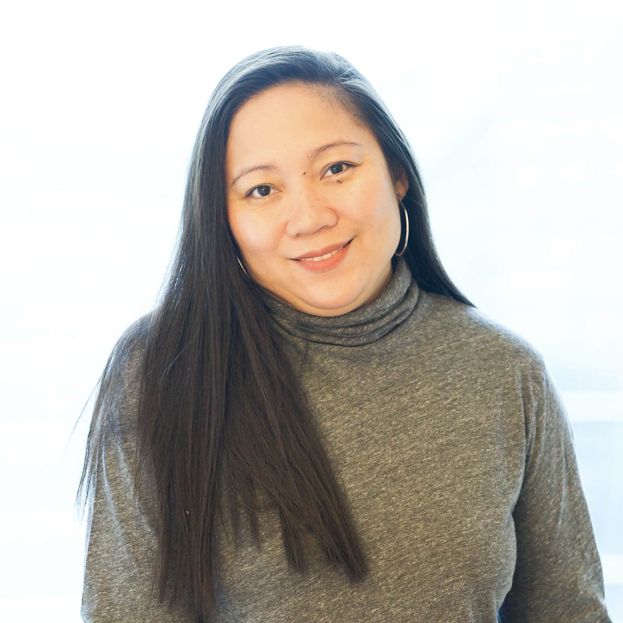 Portrait of portfolio creator – back view