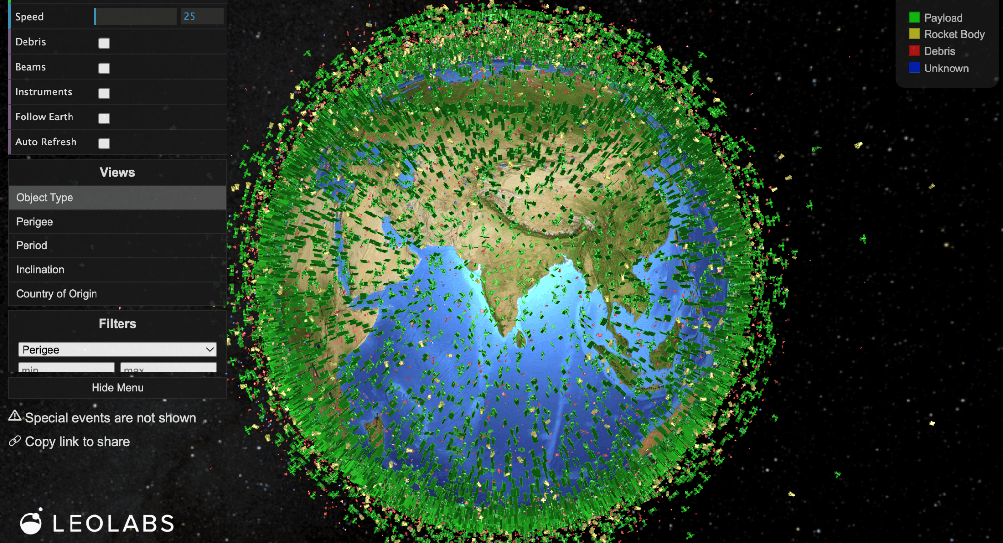 Leolabs LEO Visualization