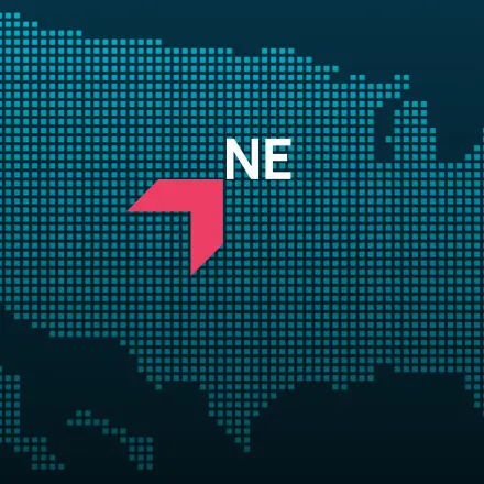 Map highlighting Nebraska with a red arrow, representing GIA Group, LLC truck insurance coverage area.