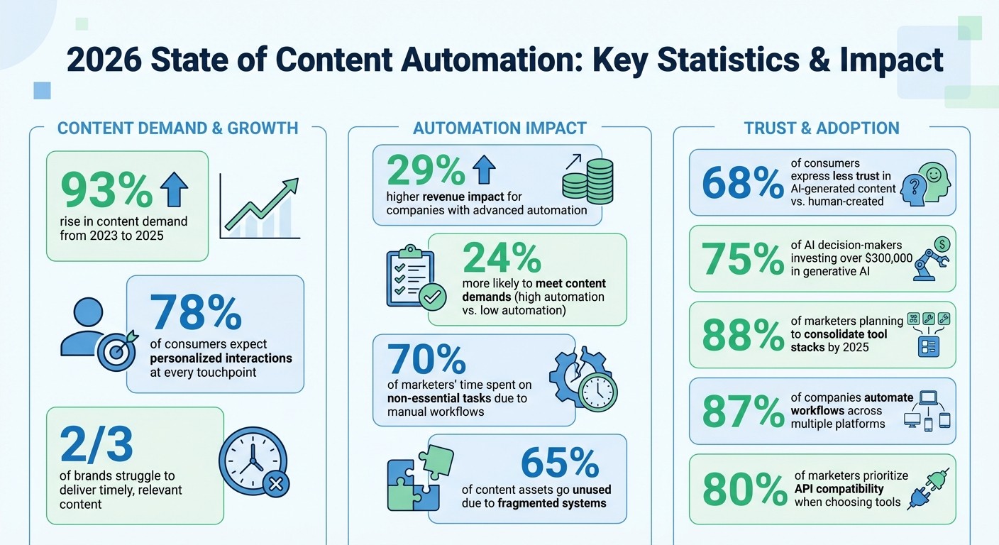 Content Automation Statistics and Impact in 2026