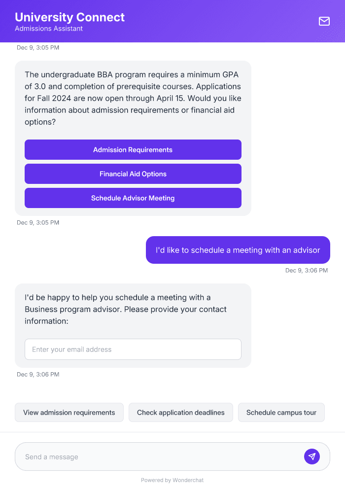 Education AI Chatbot Template: Automate Student Support