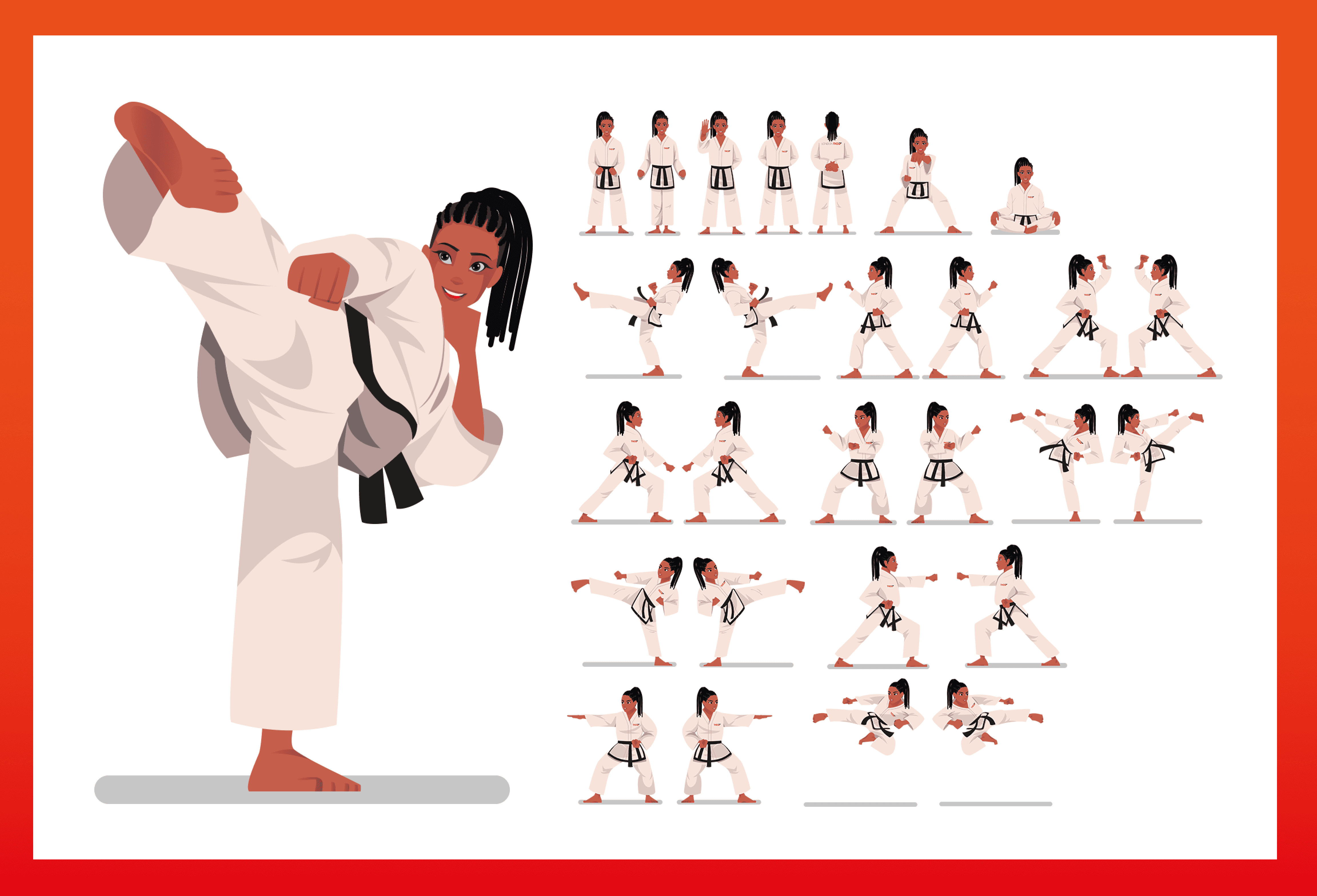 London TKD Character Design Sheets