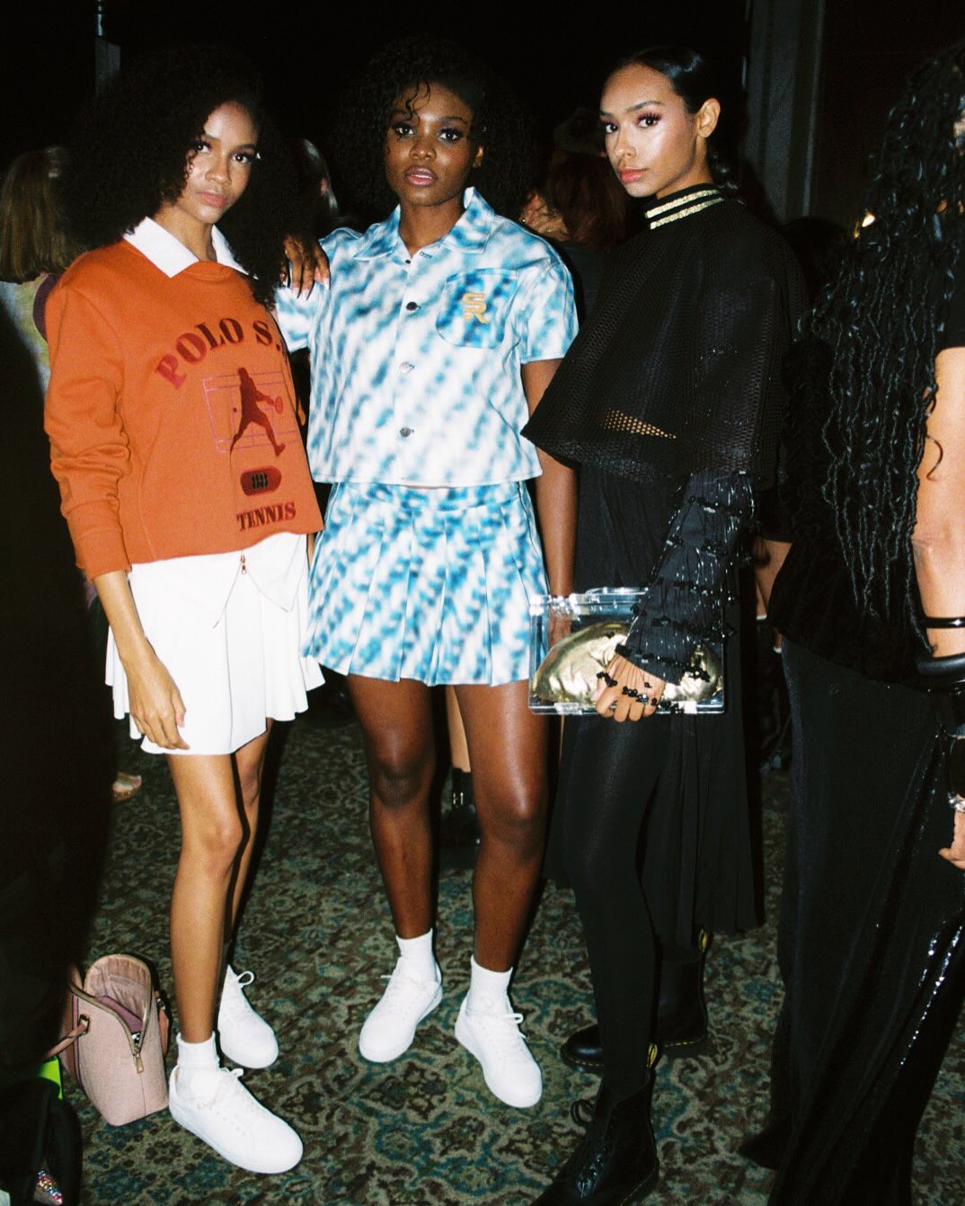 models posing for photo