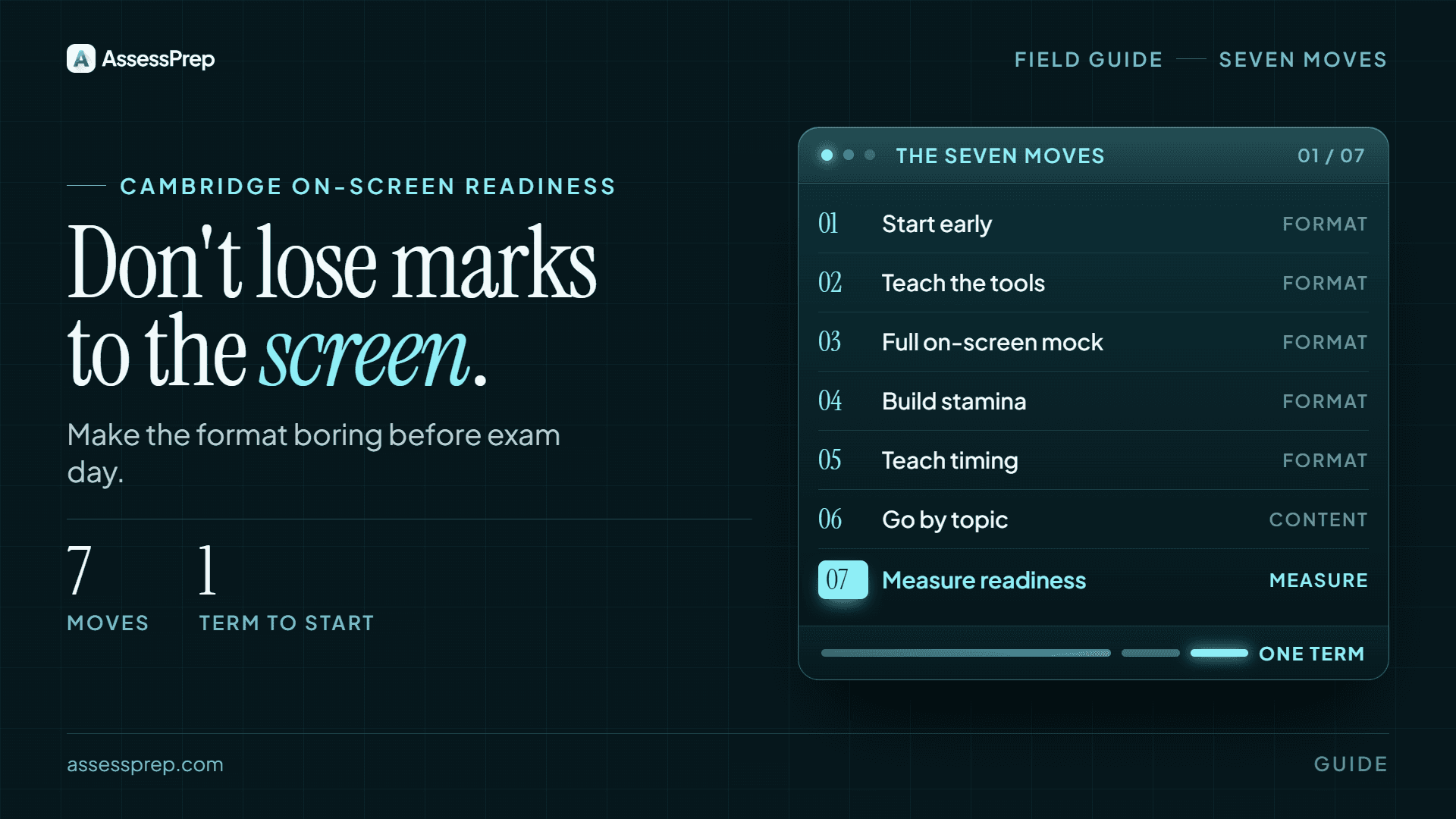 Getting ready for on-screen exams