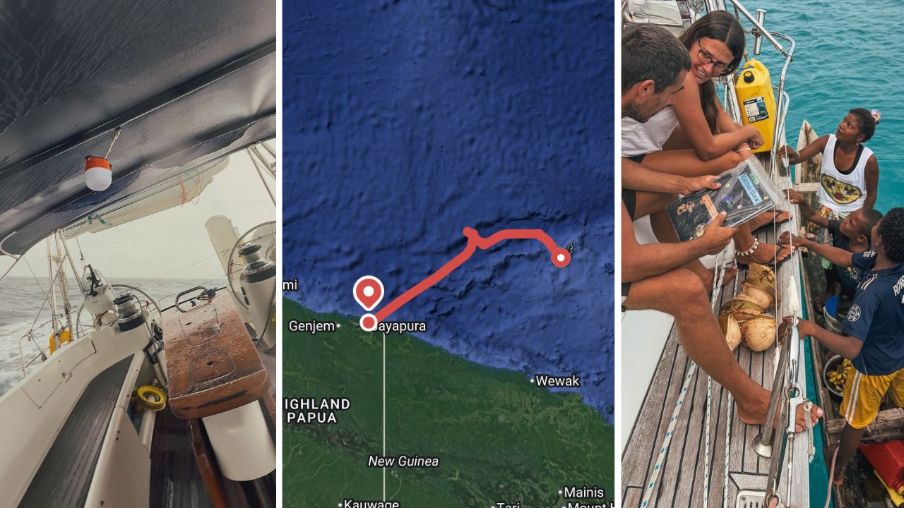 Sailing from Niningo Islands to Jayapura