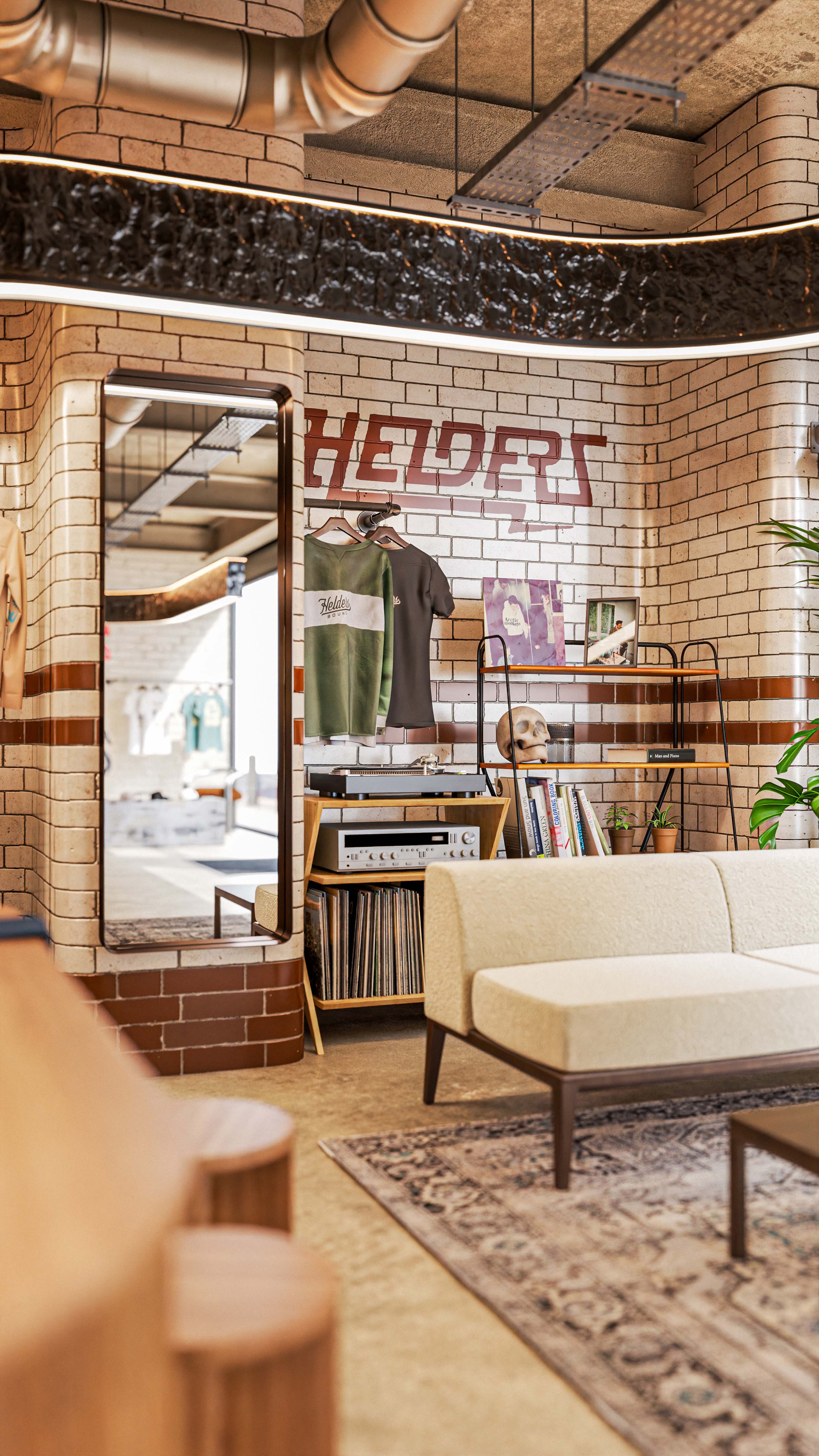 PixelSpaces Bound Manchester concept store, streetwear retail interior design featuring Matt Helders Arctic Monkeys collaboration