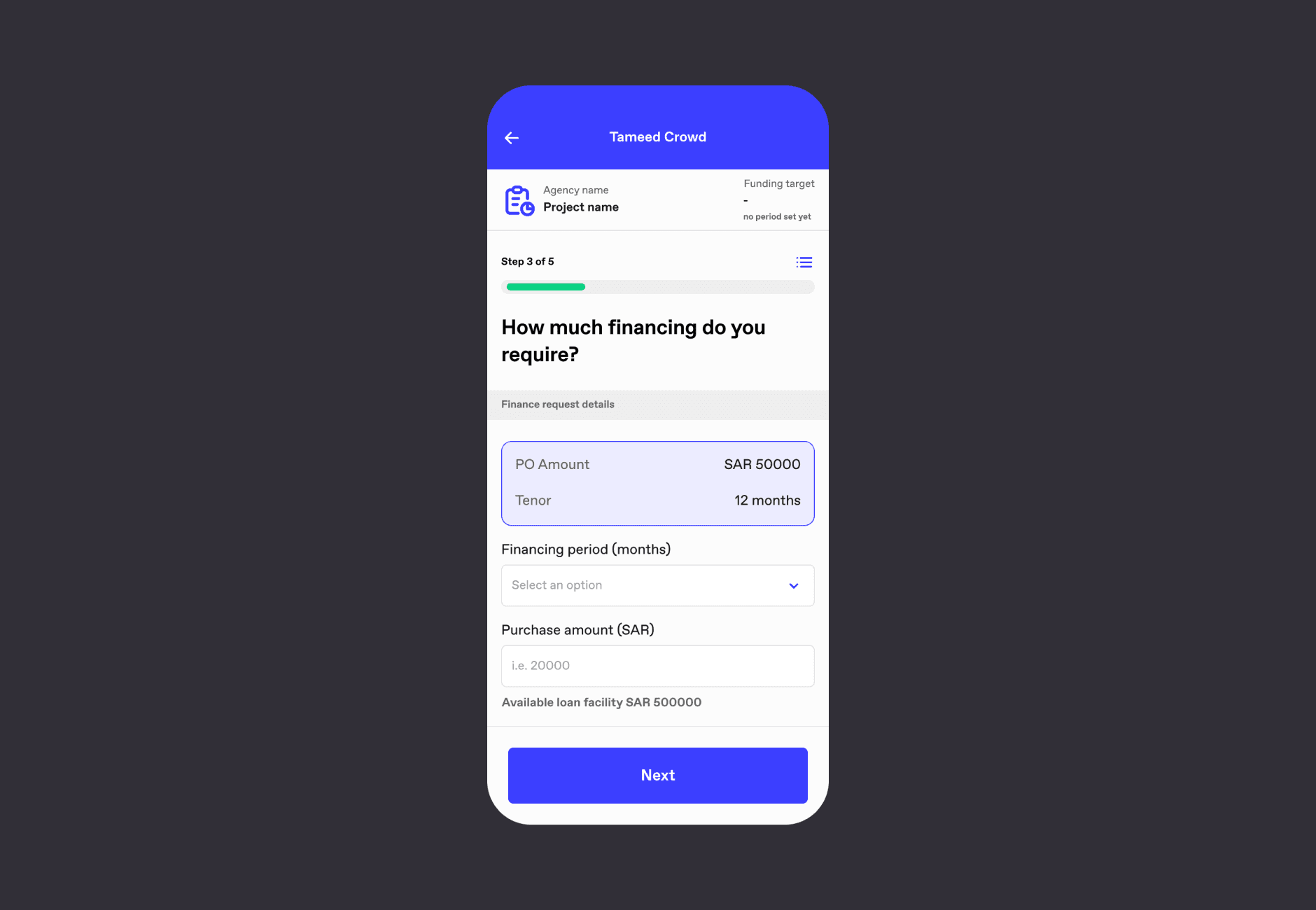 App Measure Weight Screen