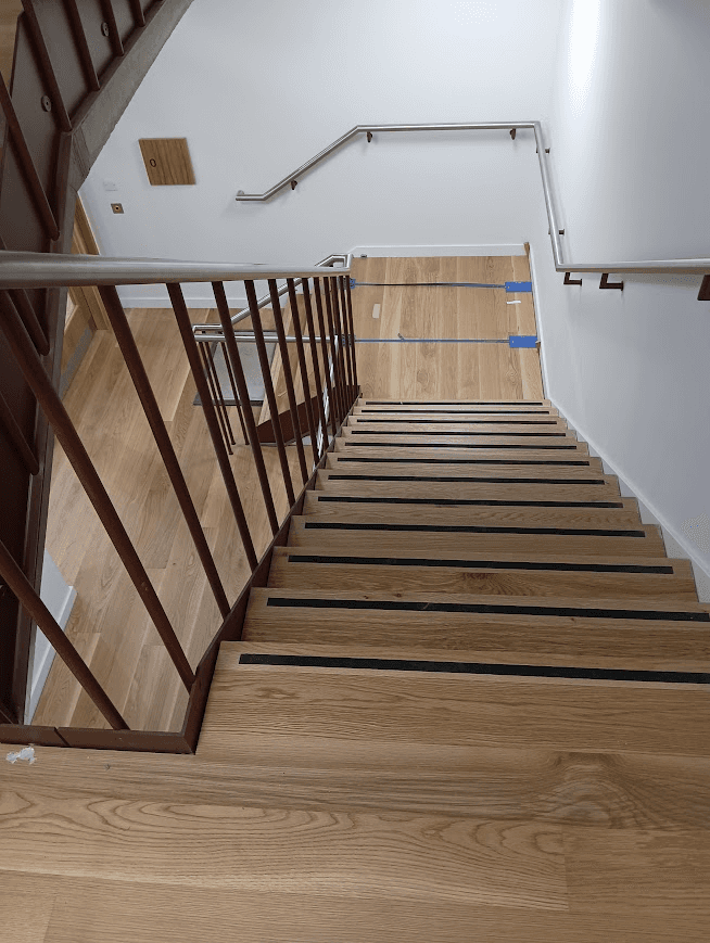 J Vito Flooring Ltd Staircase Cladding project photograph