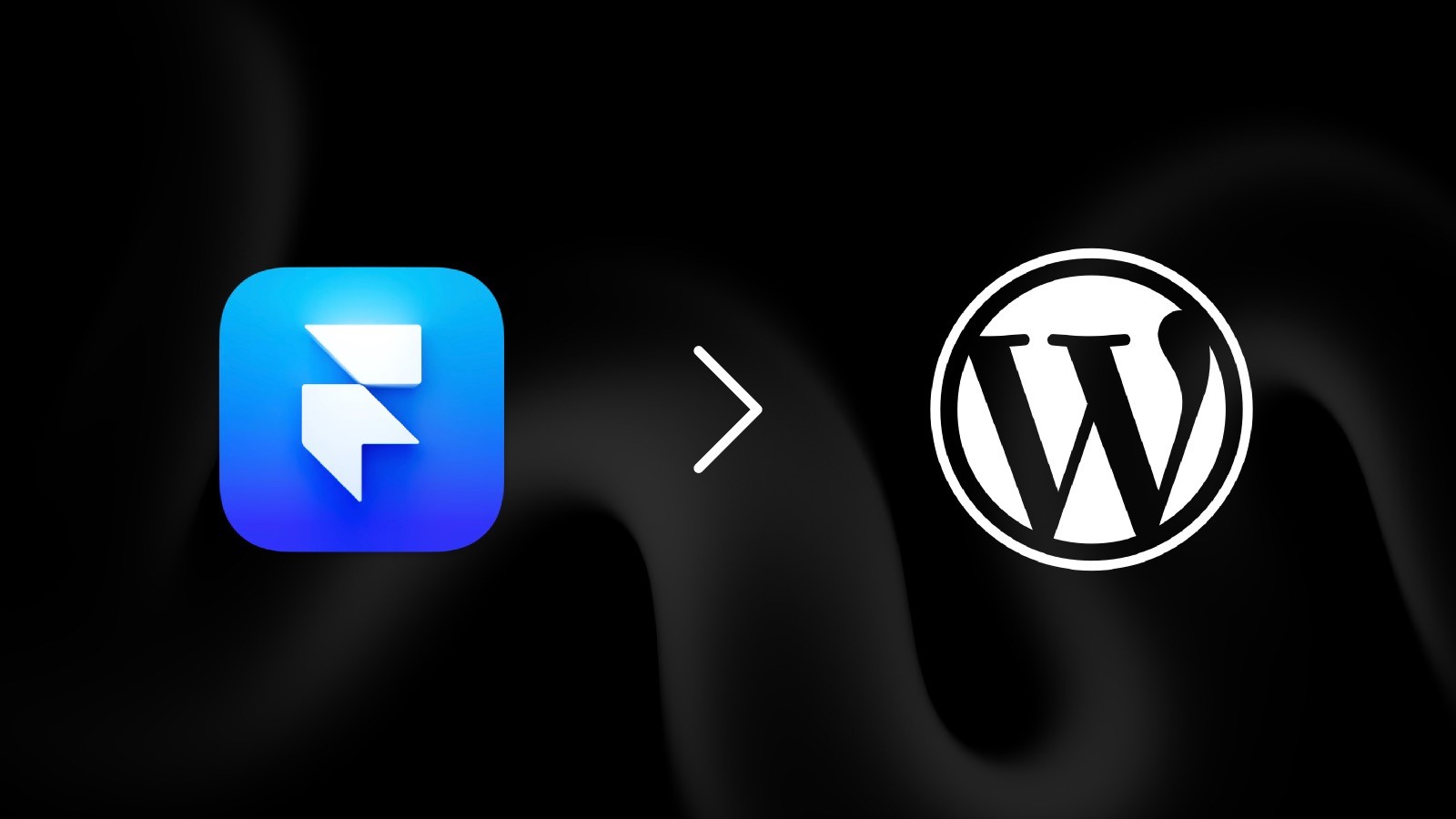 Framer logo and Wordpress logo