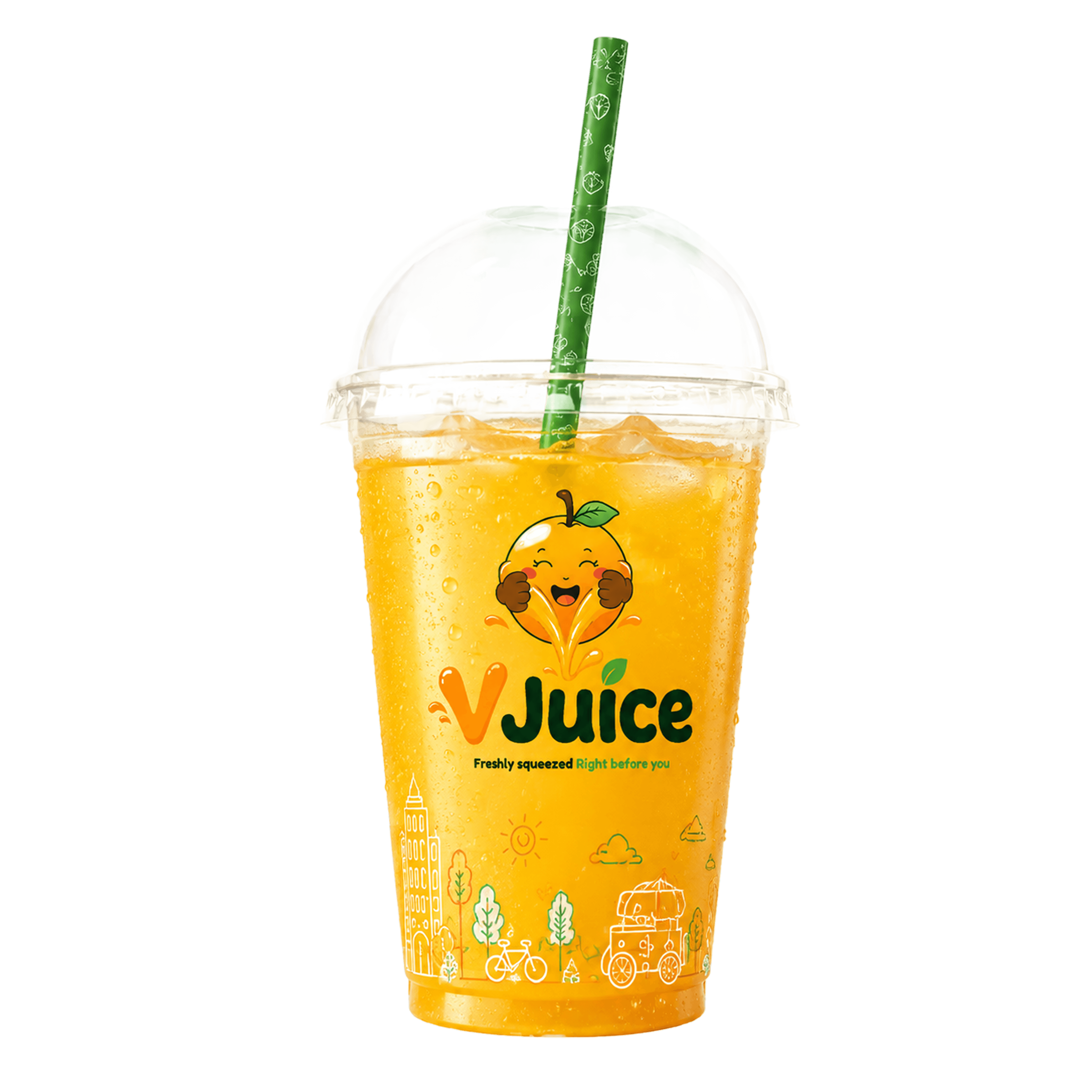 Iced caramel coffee with cream
