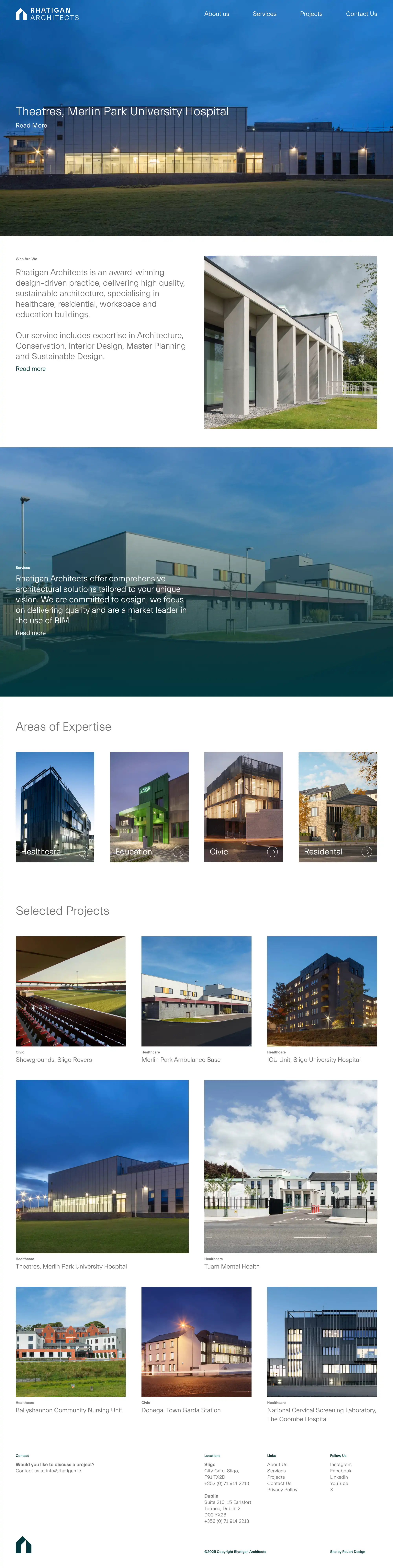 full lenght screenshot of the homepage
