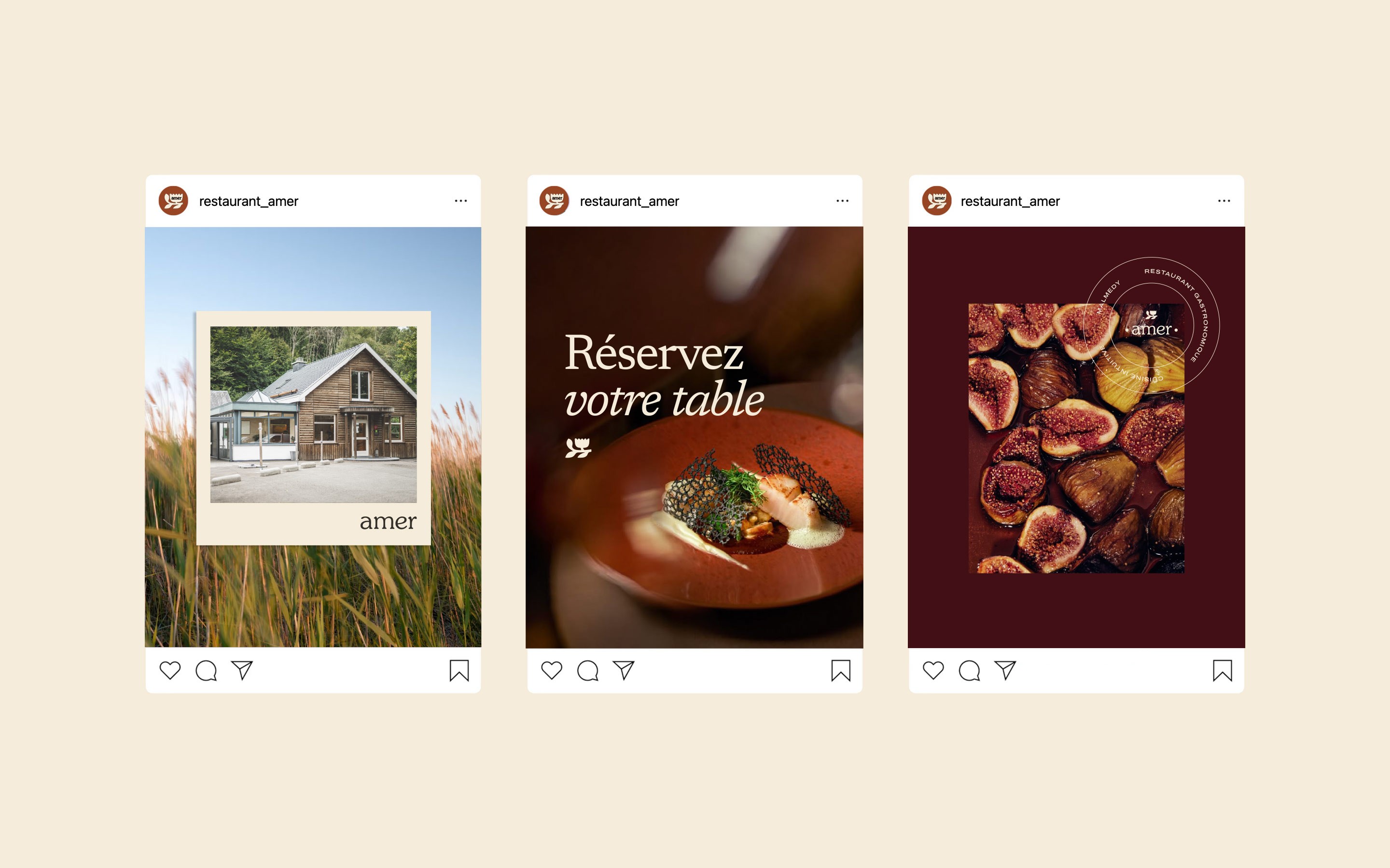 reseaux sociaux instagram du restaurant amer à malmedy