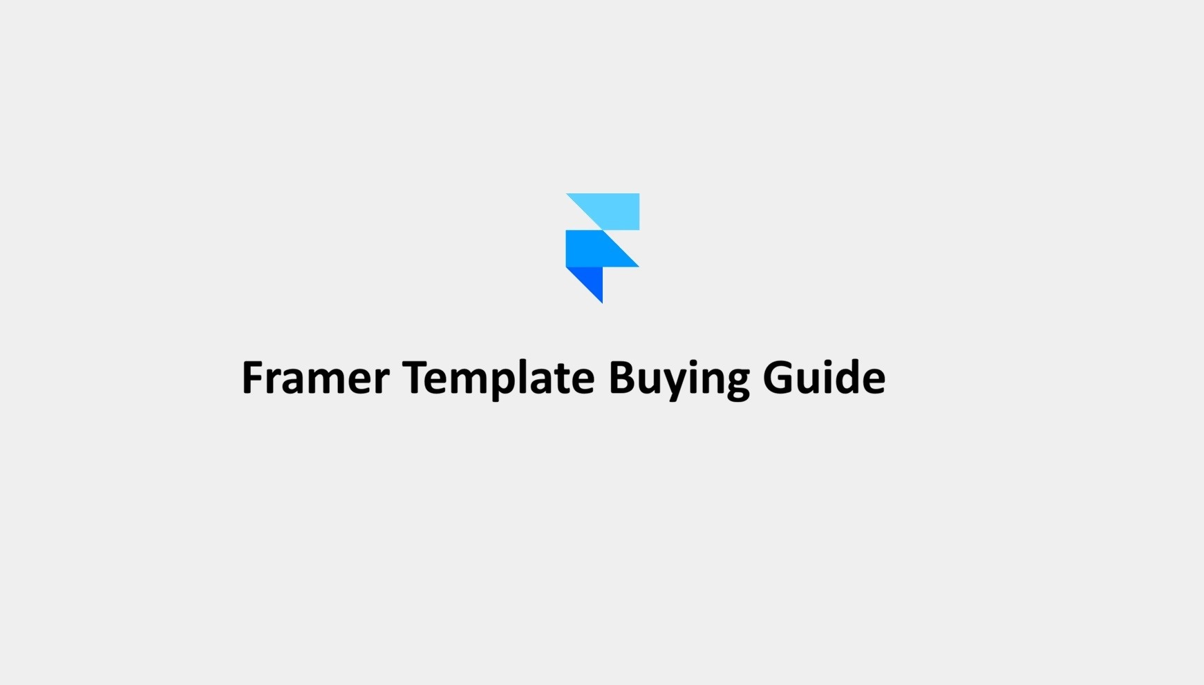 Framer Template Buying Guide