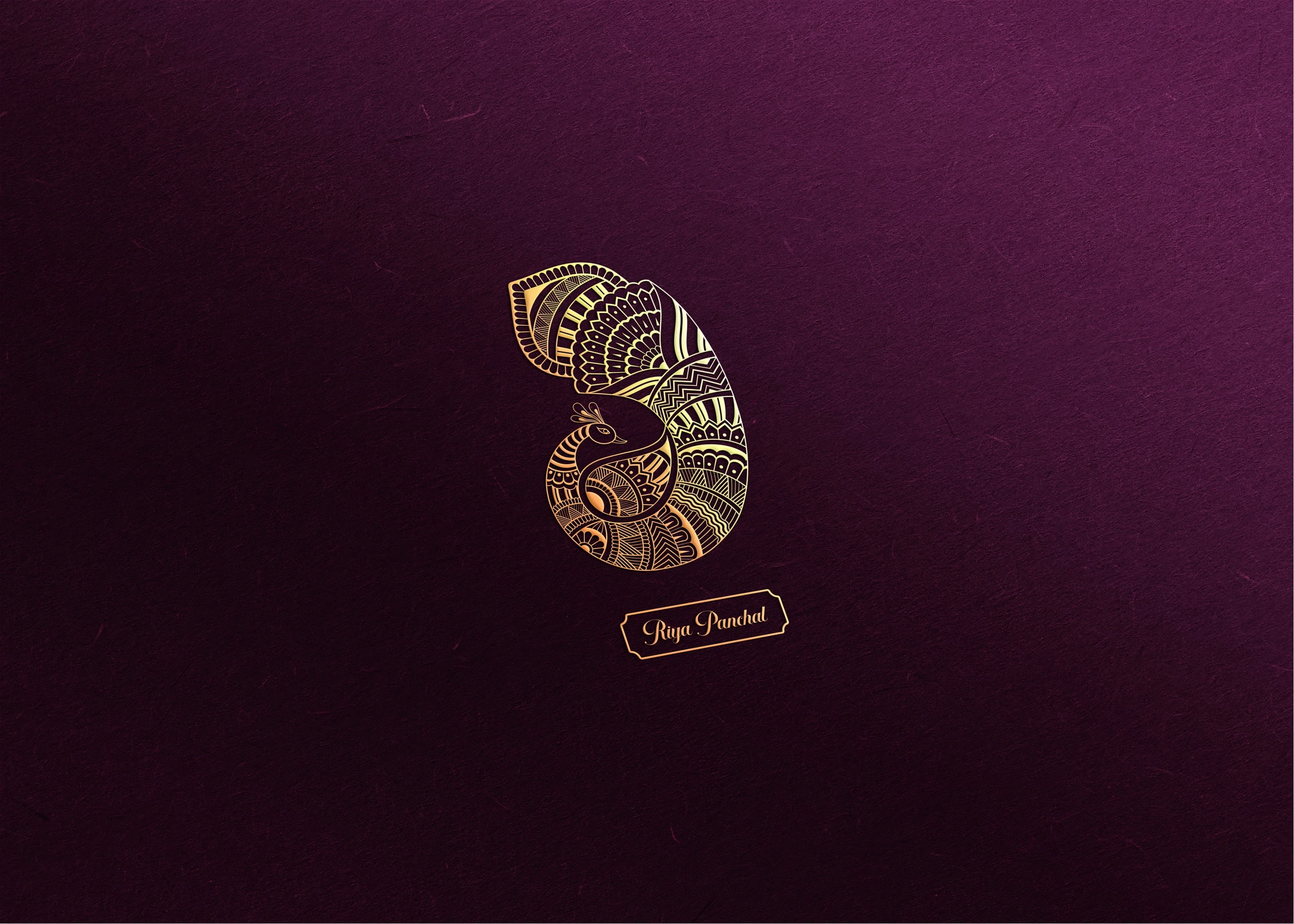 Riya Panchal personal brand identity and beauty campaign artwork.