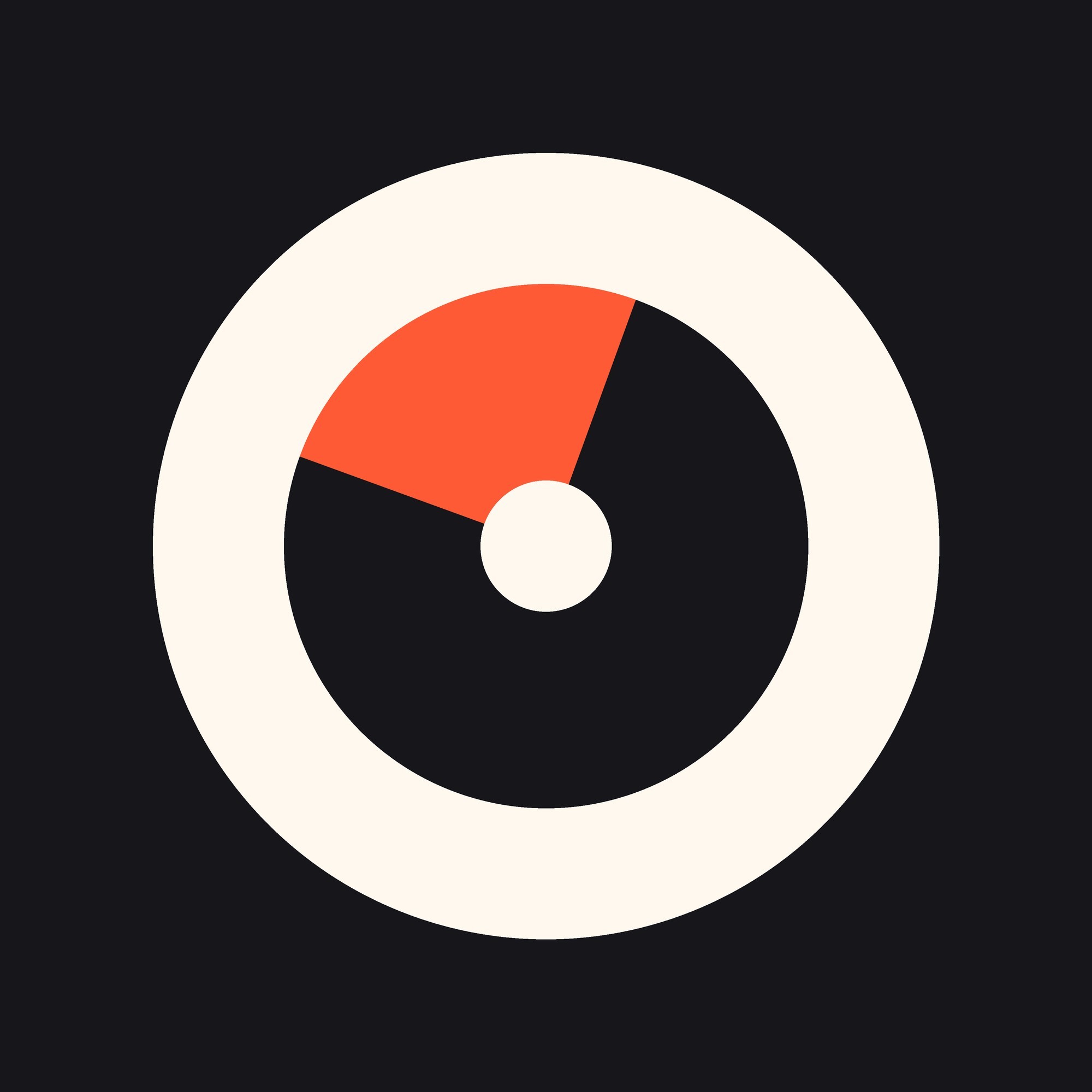 Flat colour-block board: the brand's lock-up shape in its own colours