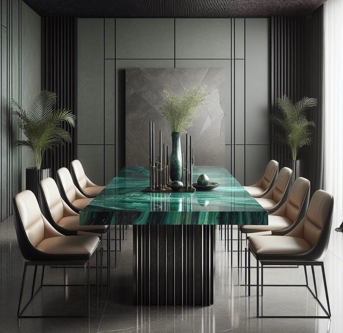 Marble Table Office Space