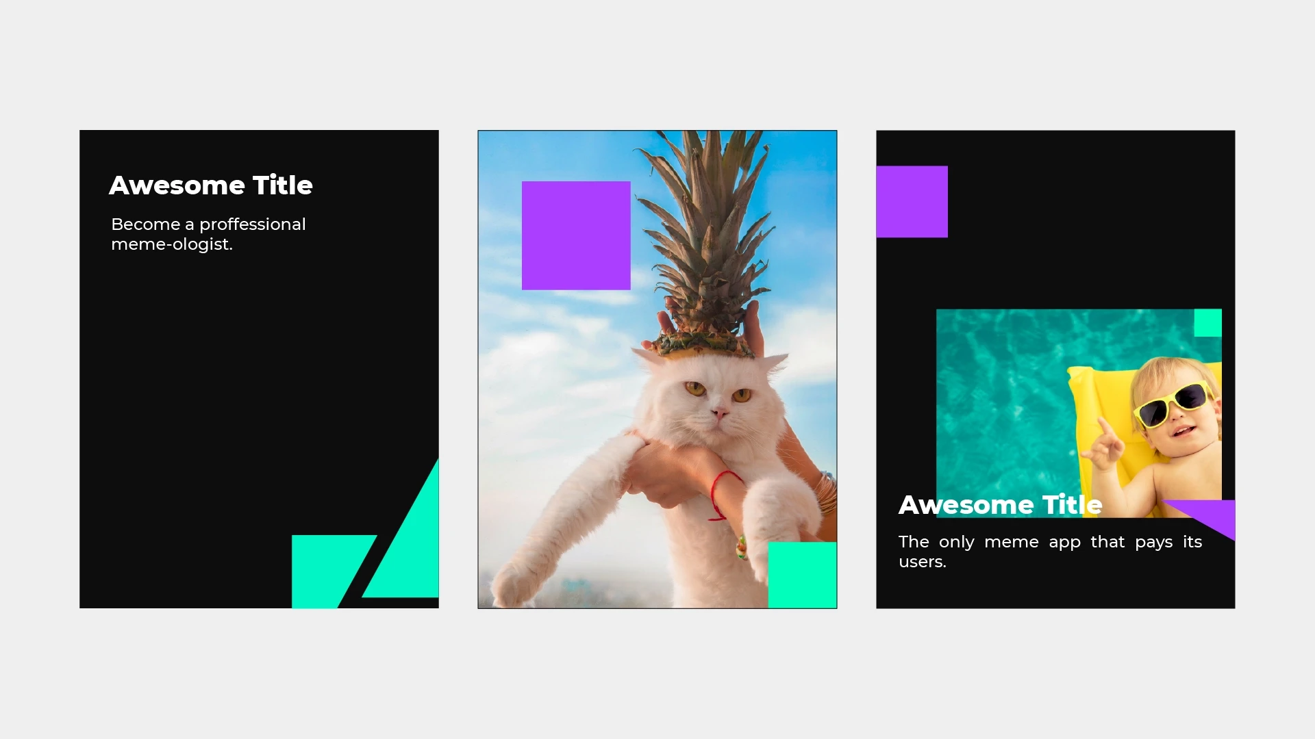 Social Media previews and layouts created for Thunder Dungeon