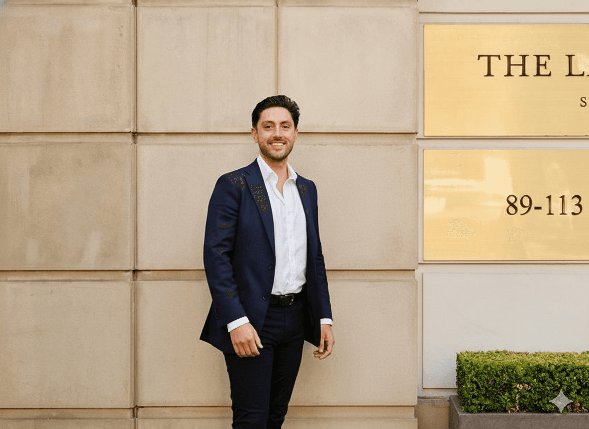man in black hoodie standing