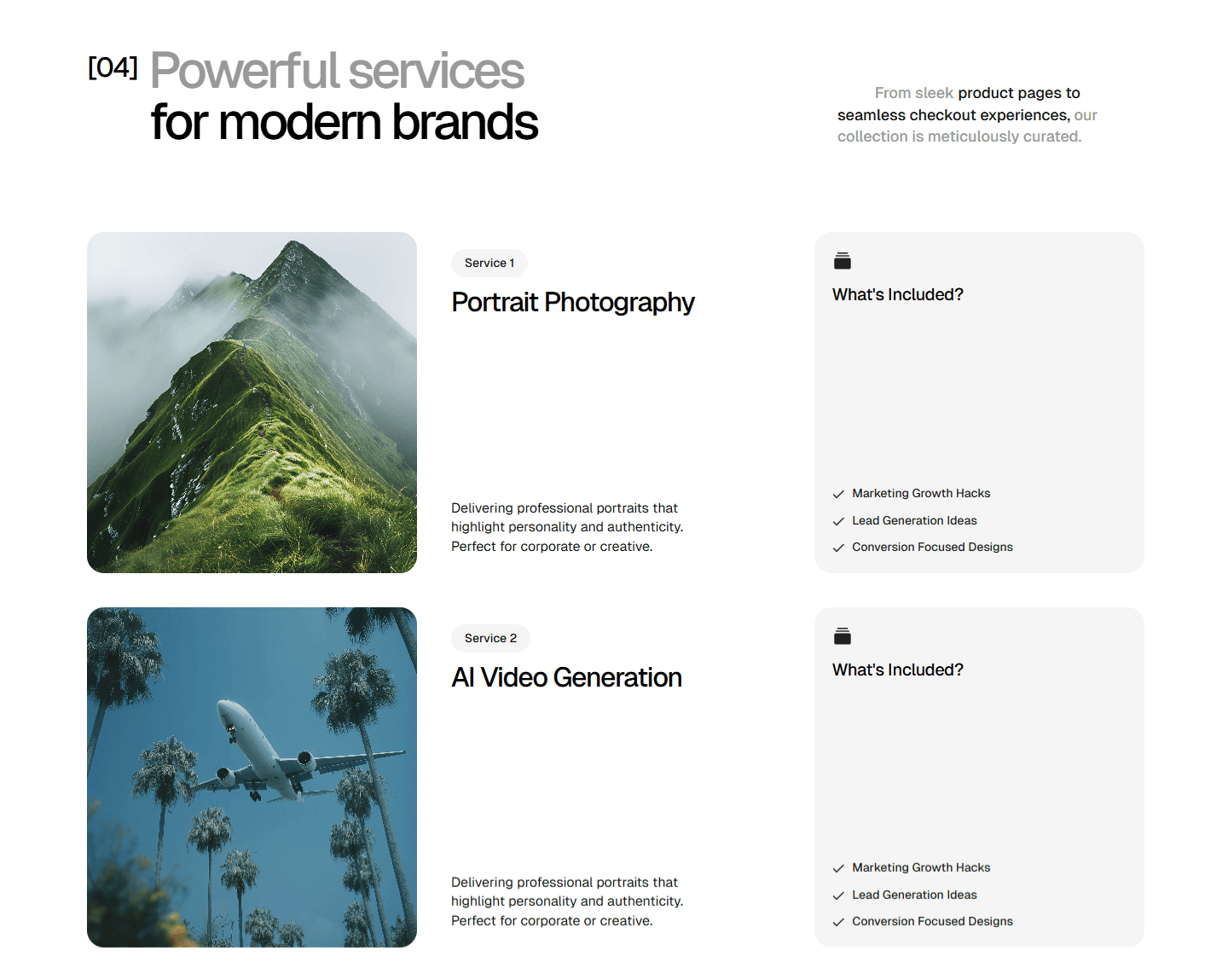 Framer Service Component