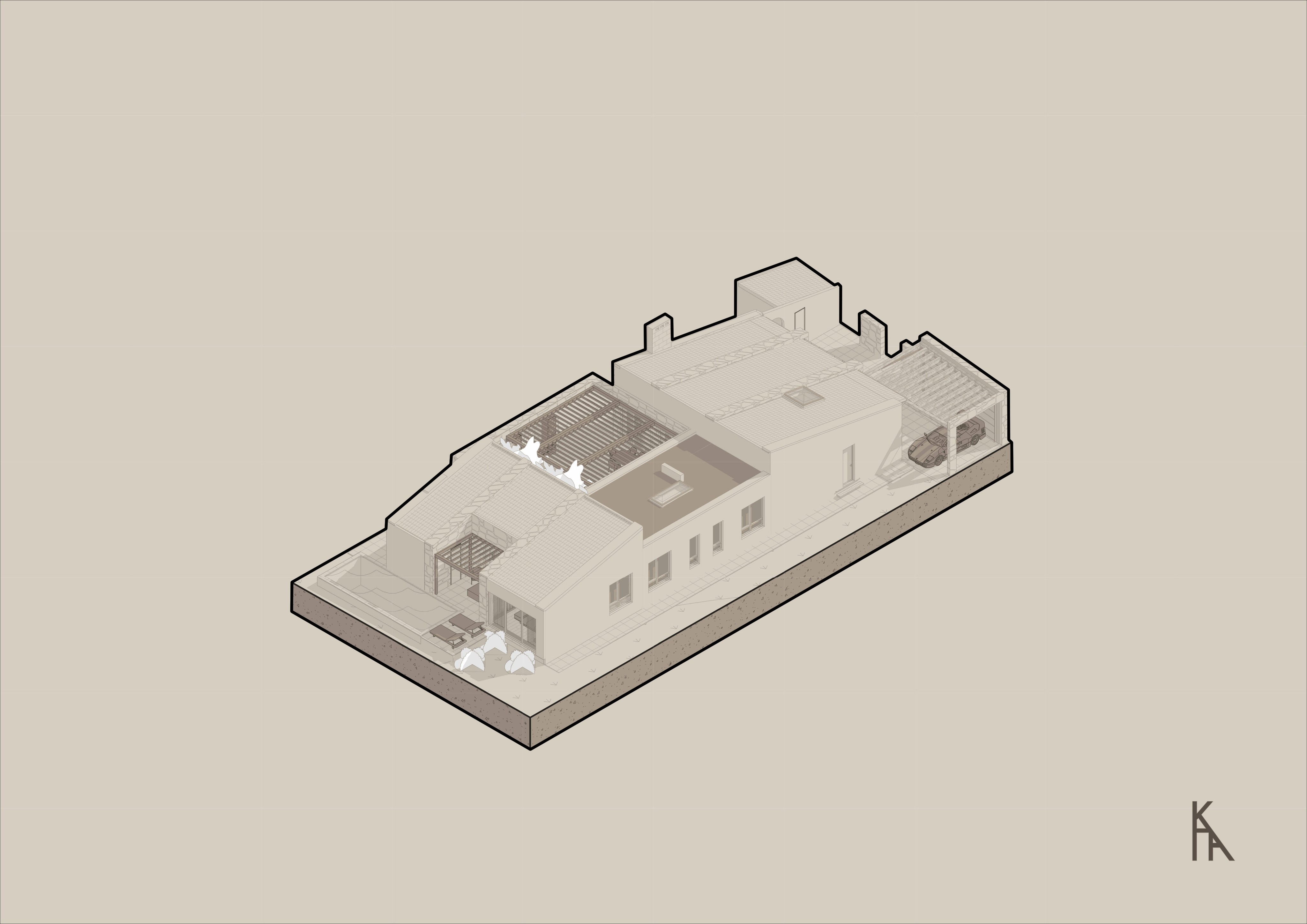 Mountainscape with Car