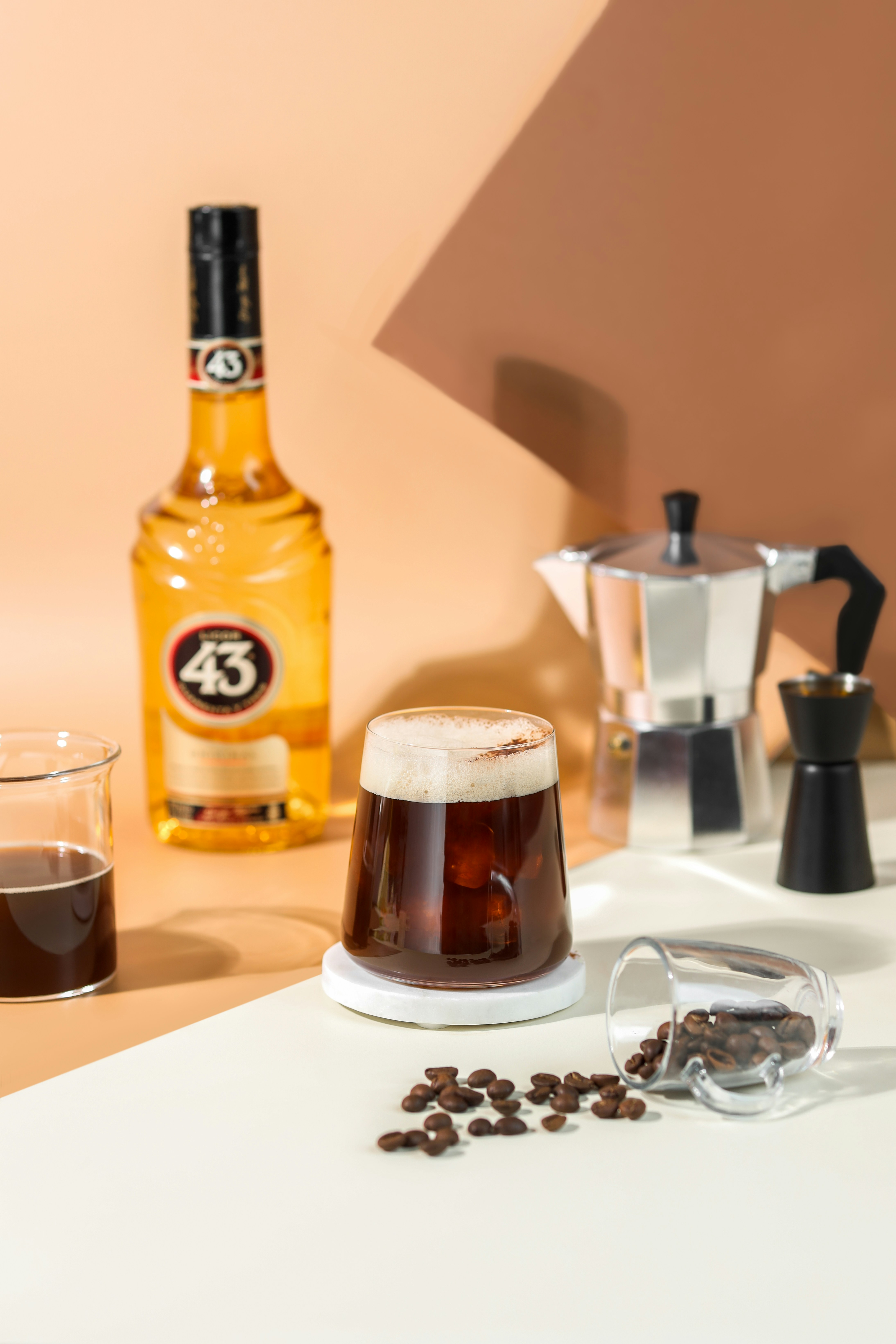 CARAJILLO: Shot of espresso served with a shot of licor 43.