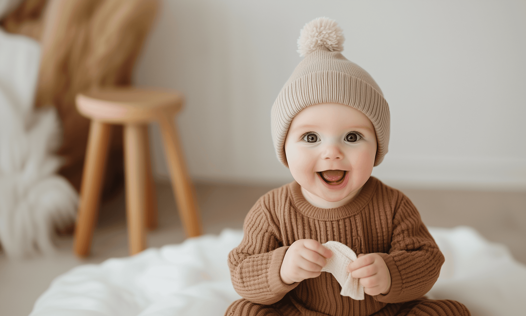 A joyful child striking a playful pose in vibrant denim, symbolizing the dynamic and enriching opportunities in United Nannies’ exceptional network.